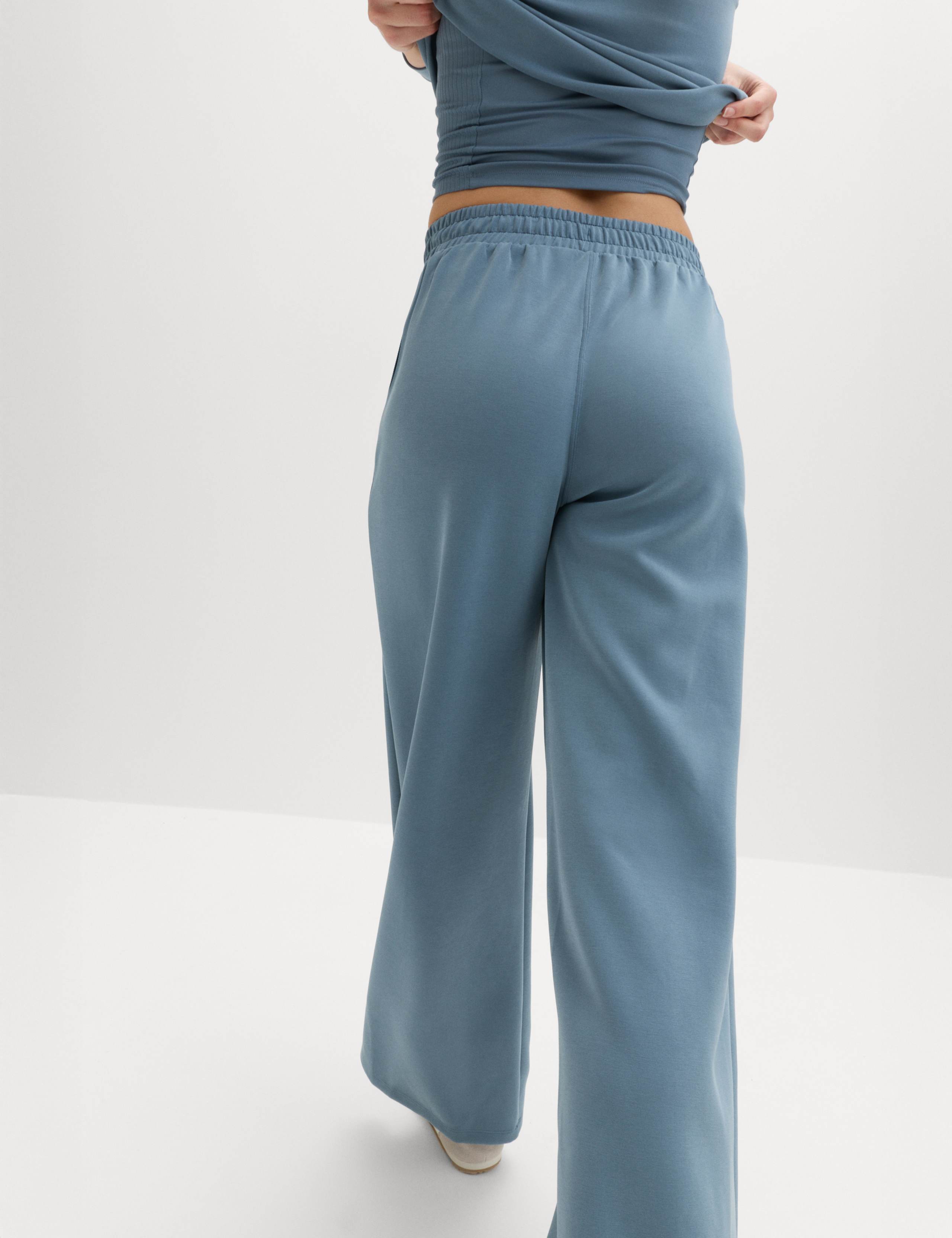 Sand Wash High Waisted Wide Leg Joggers 3 of 5