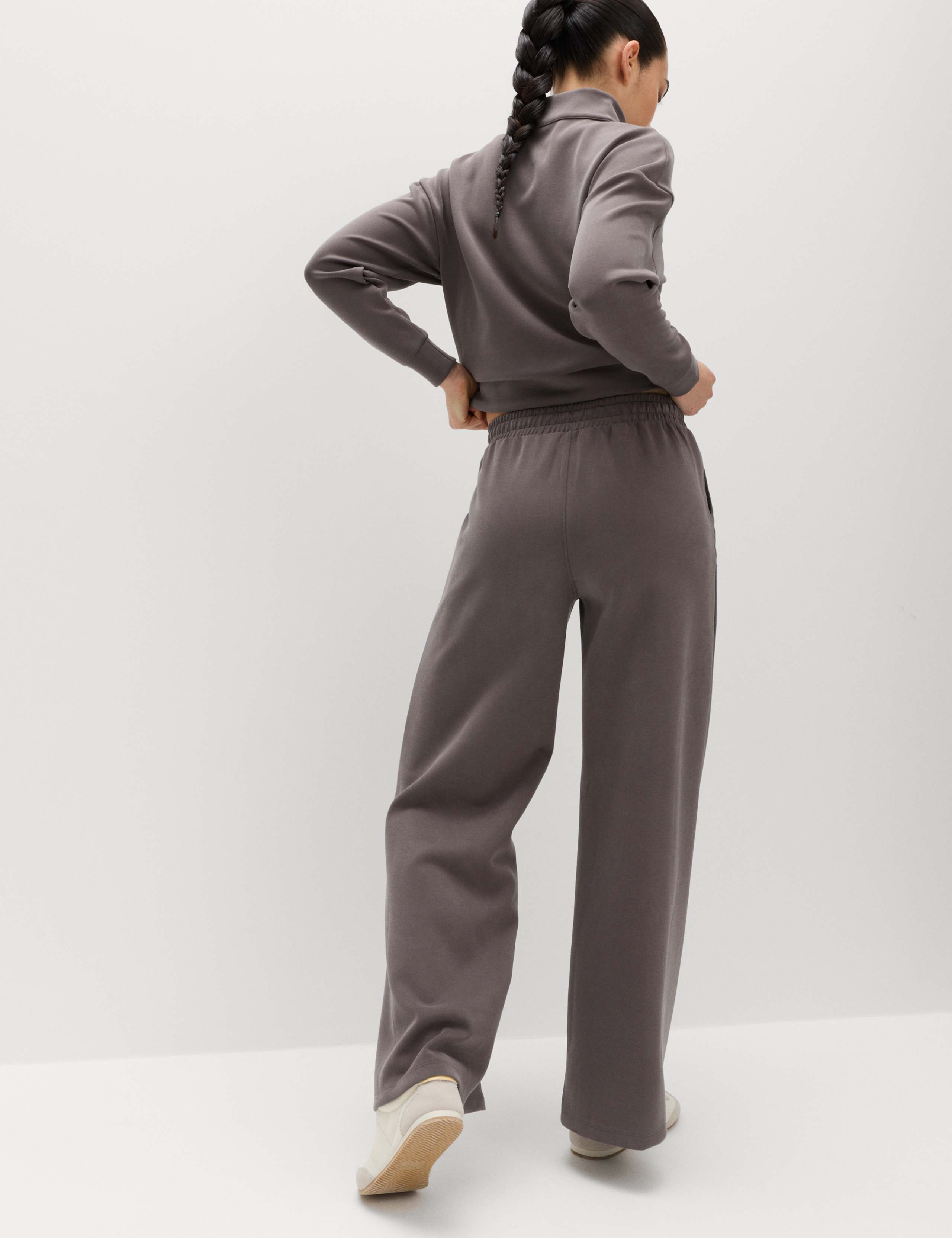 Sand Wash High Waisted Wide Leg Joggers 1 of 6