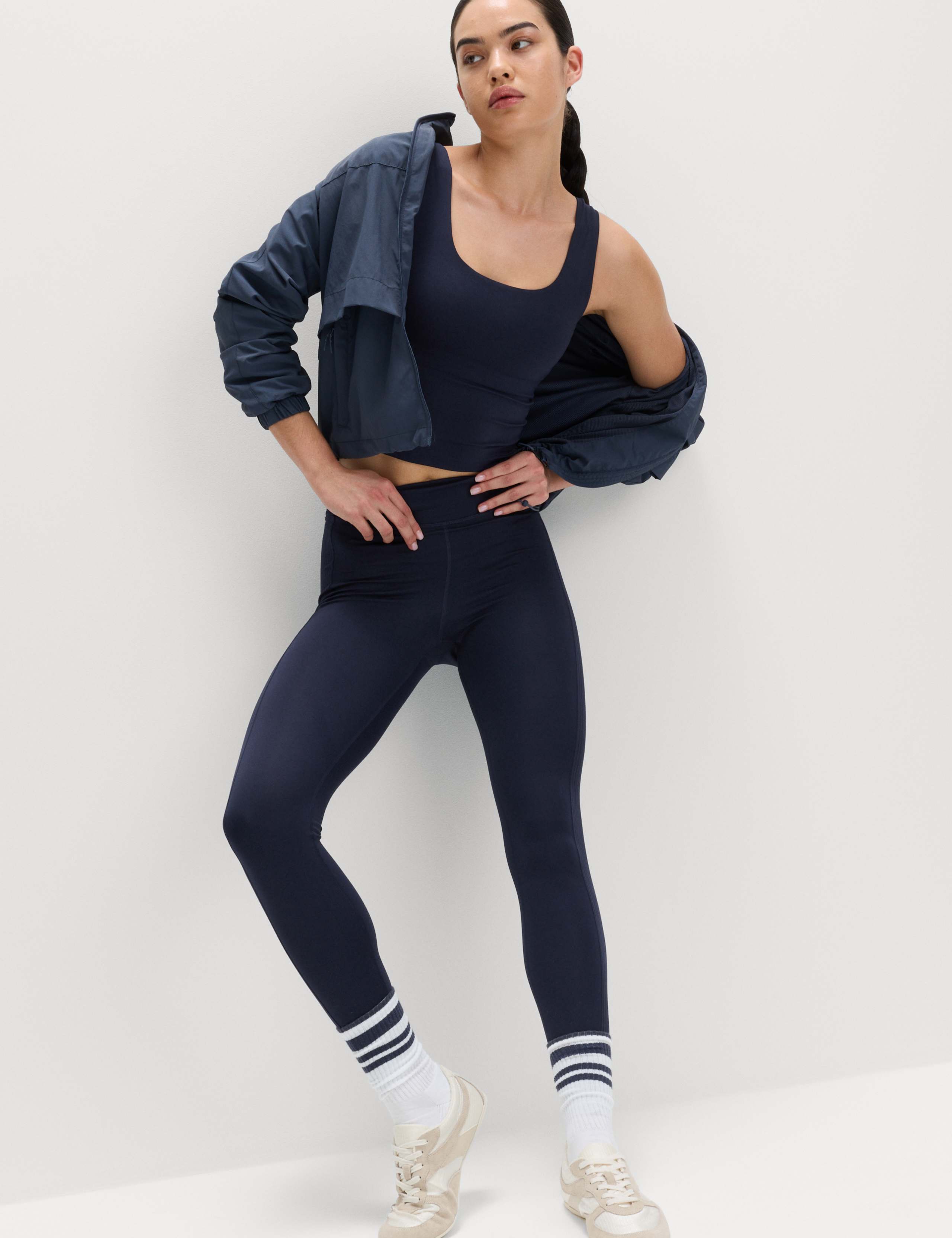 Go Balance Rib Panel Fitted Crop Vest 5 of 6