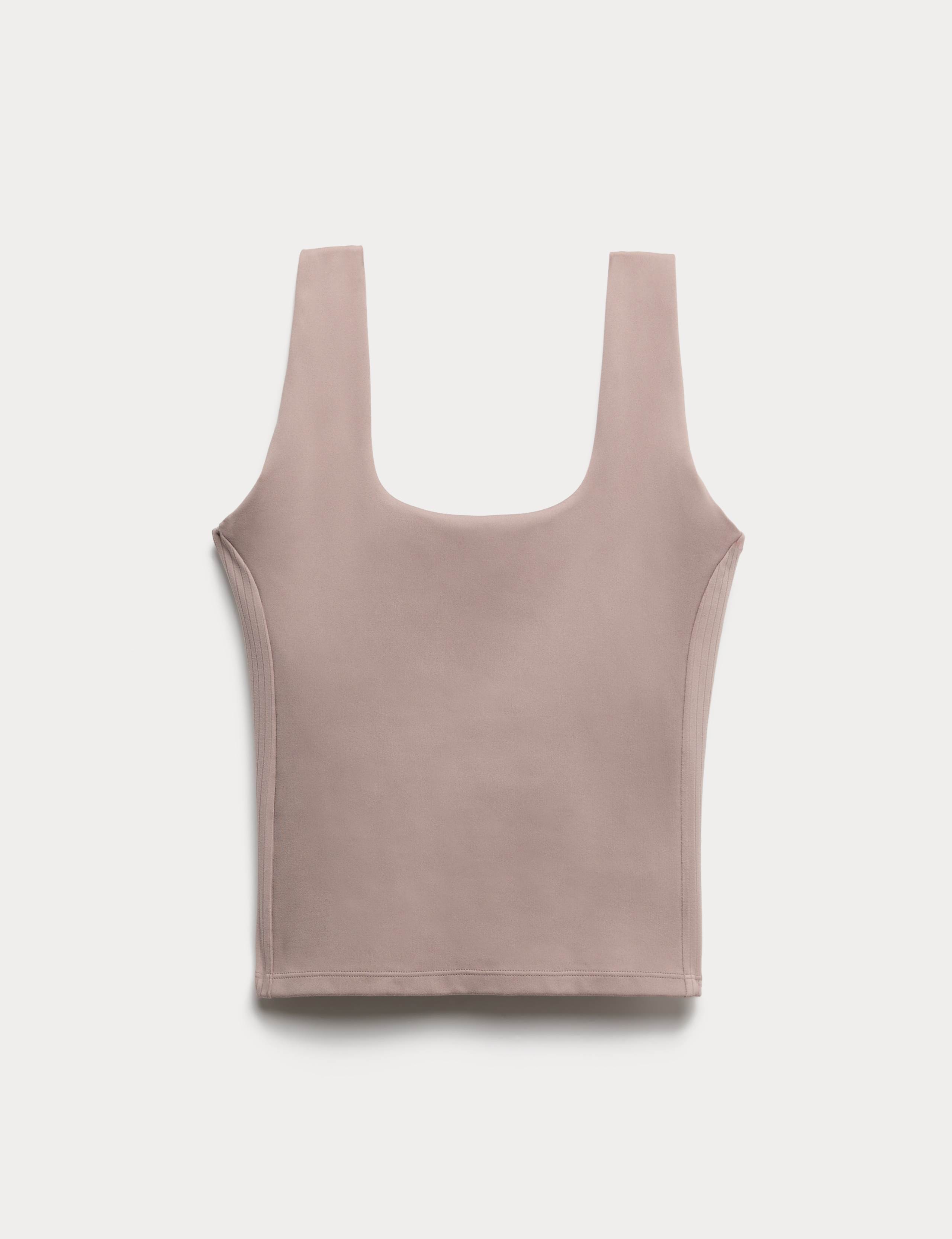 Go Balance Rib Panel Fitted Crop Vest 2 of 5