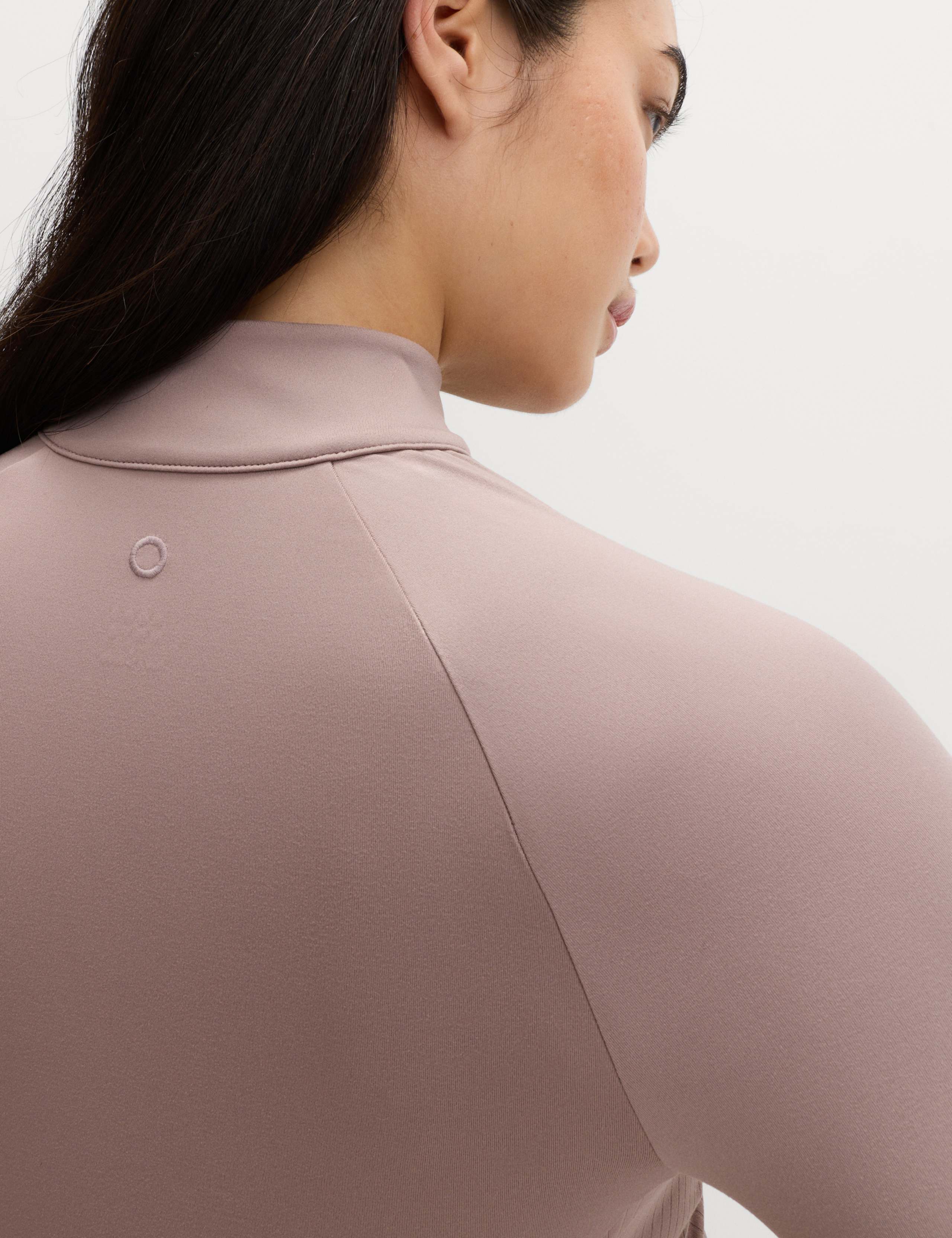 Go Balance Rib Panel Zip Up Fitted Top 5 of 6