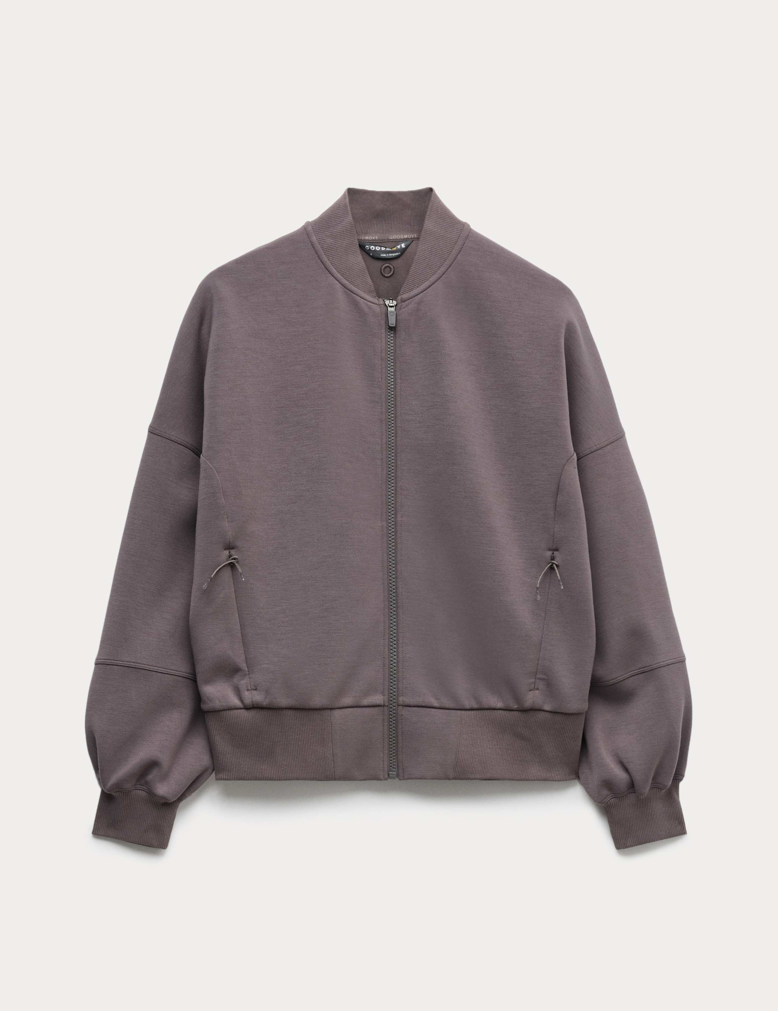 Zip Up Relaxed Bomber Jacket 2 of 7