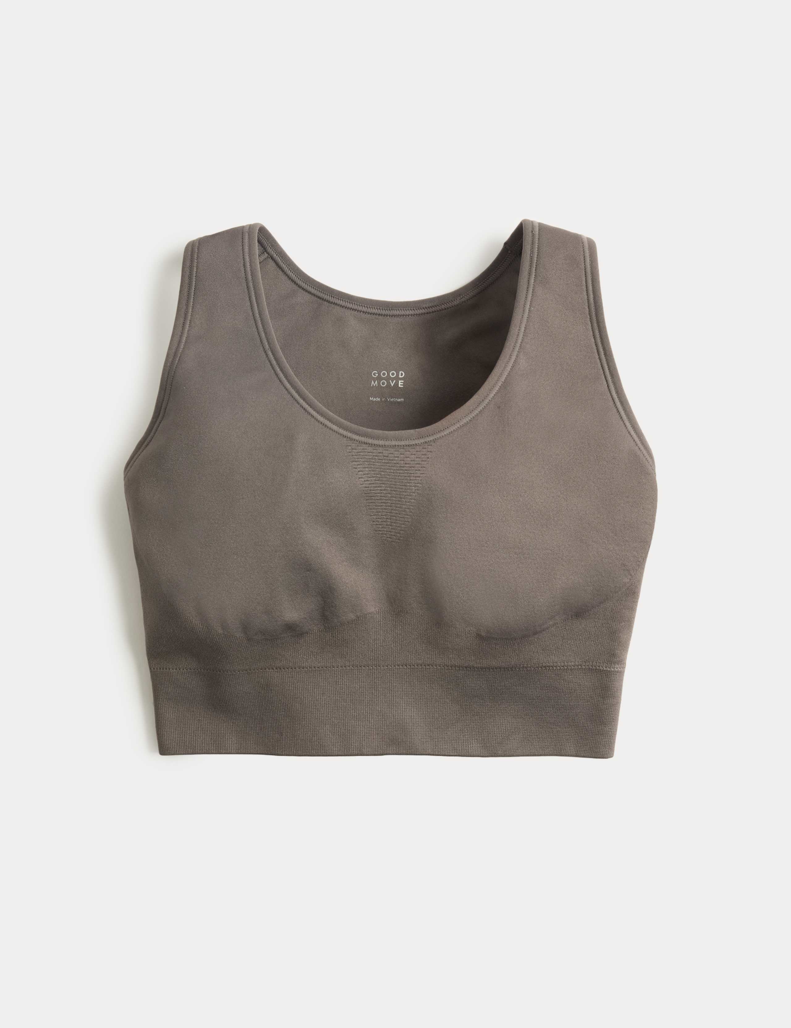 Scoop Neck Seamless Fitted Crop Top 2 of 6