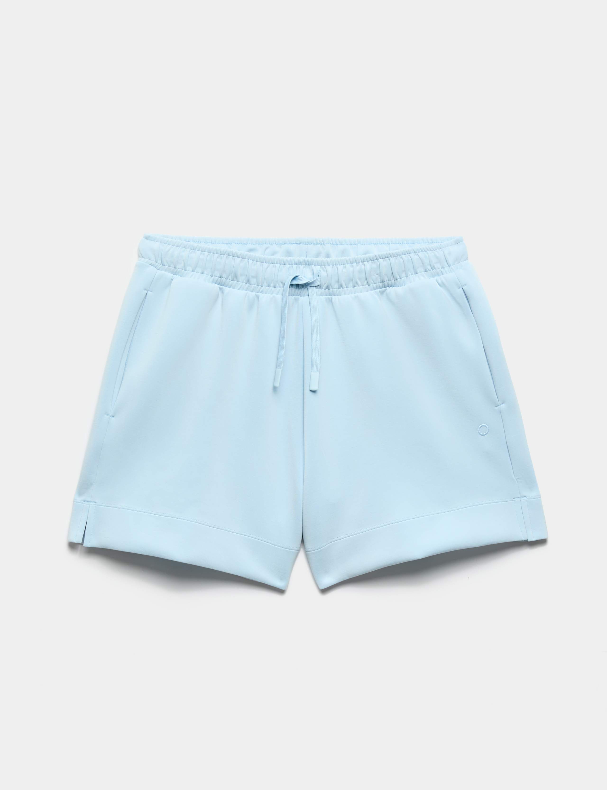 Modal Blend Sand Wash Relaxed High Waisted Shorts 2 of 4