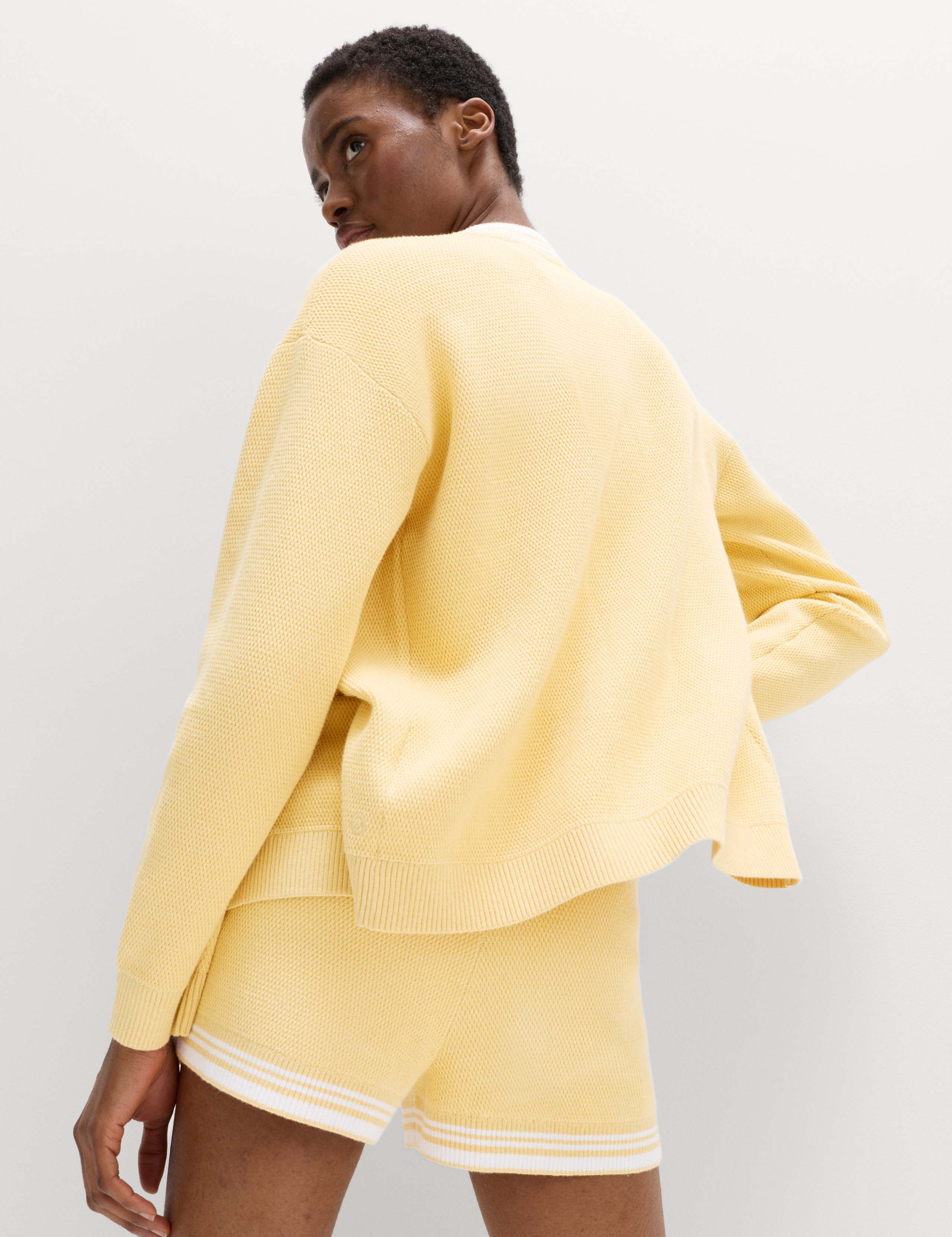 Knitted Relaxed Fit V Neck Cardigan 4 of 6