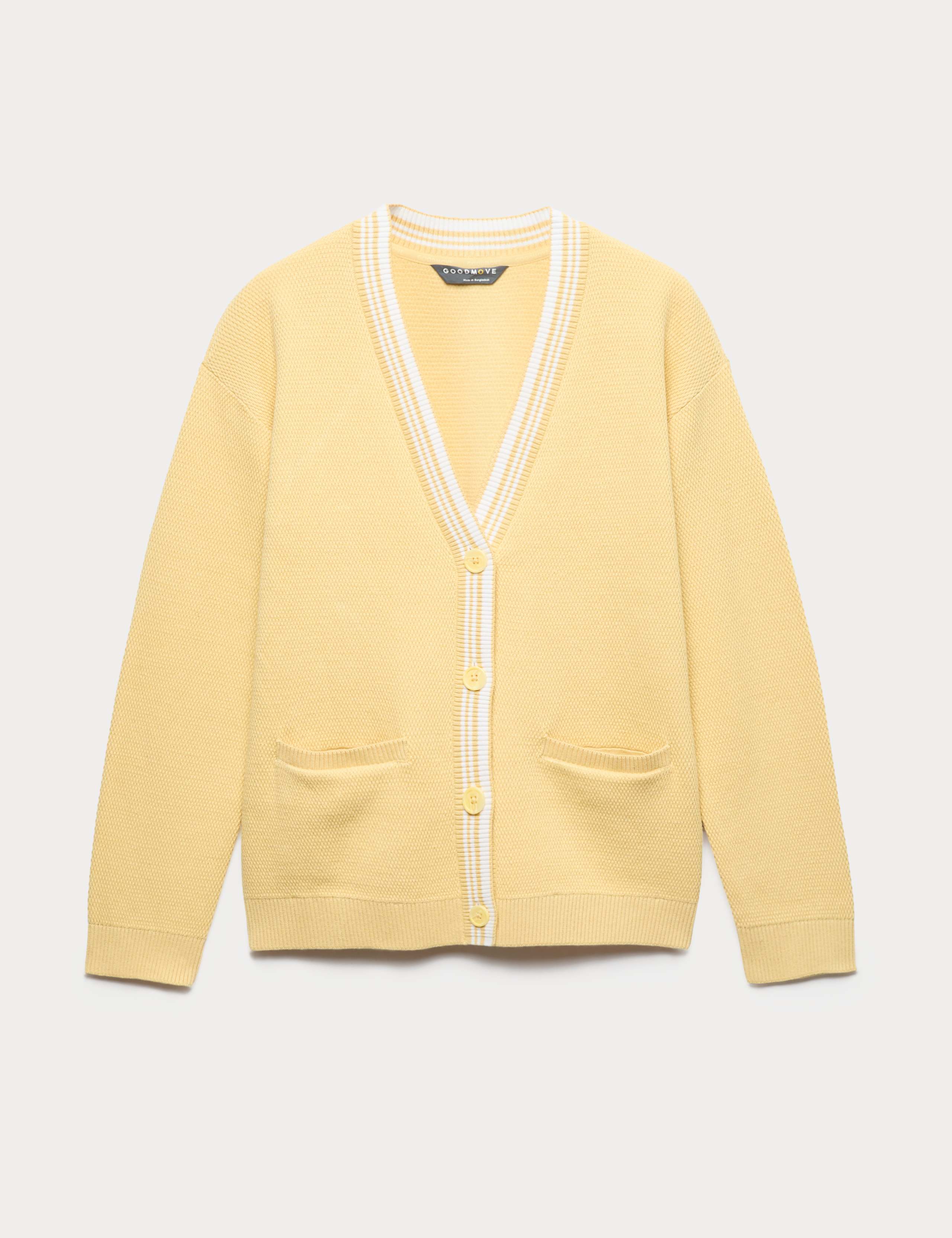 Knitted Relaxed Fit V Neck Cardigan 2 of 6