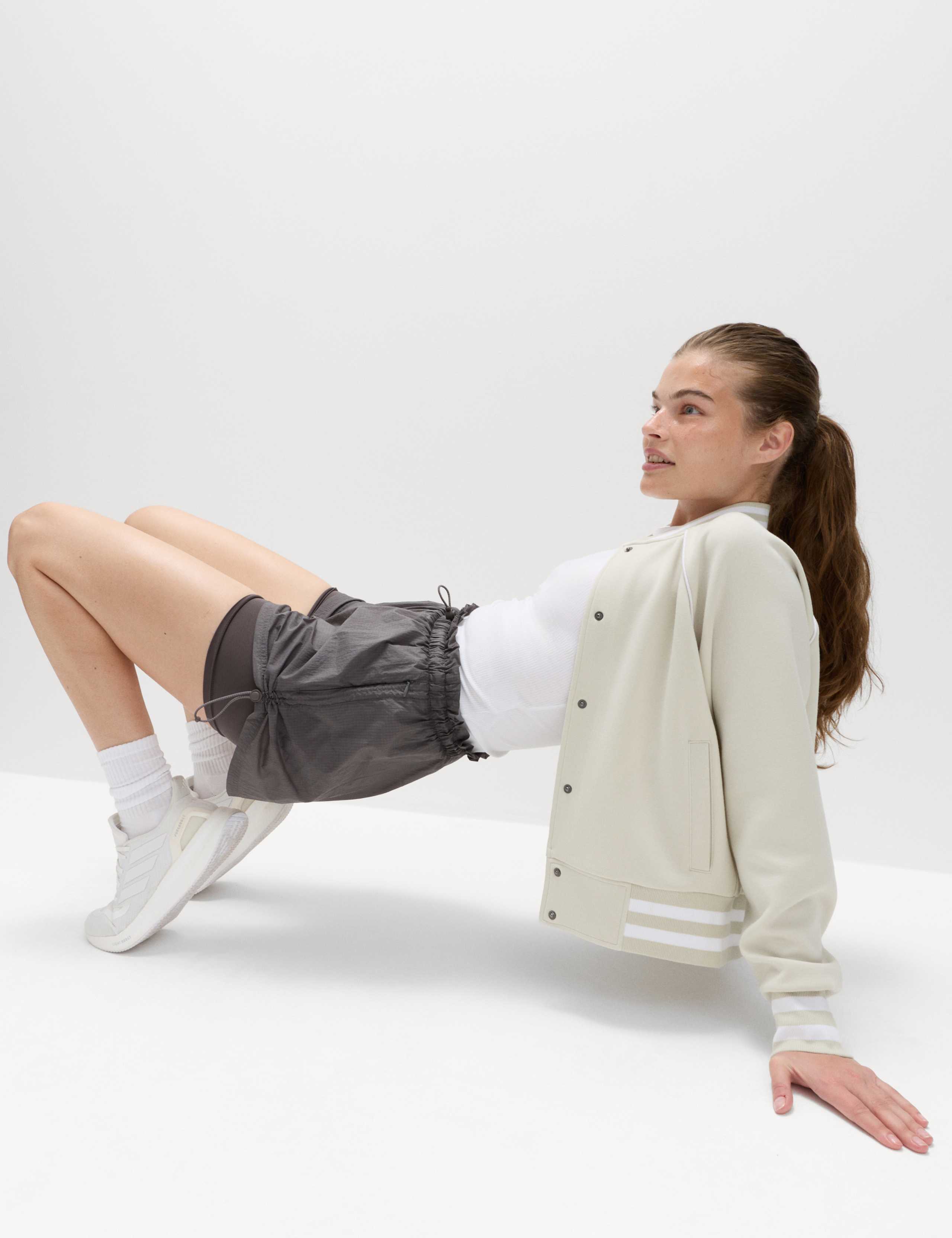 Varsity Super Soft Bomber Jacket 1 of 7