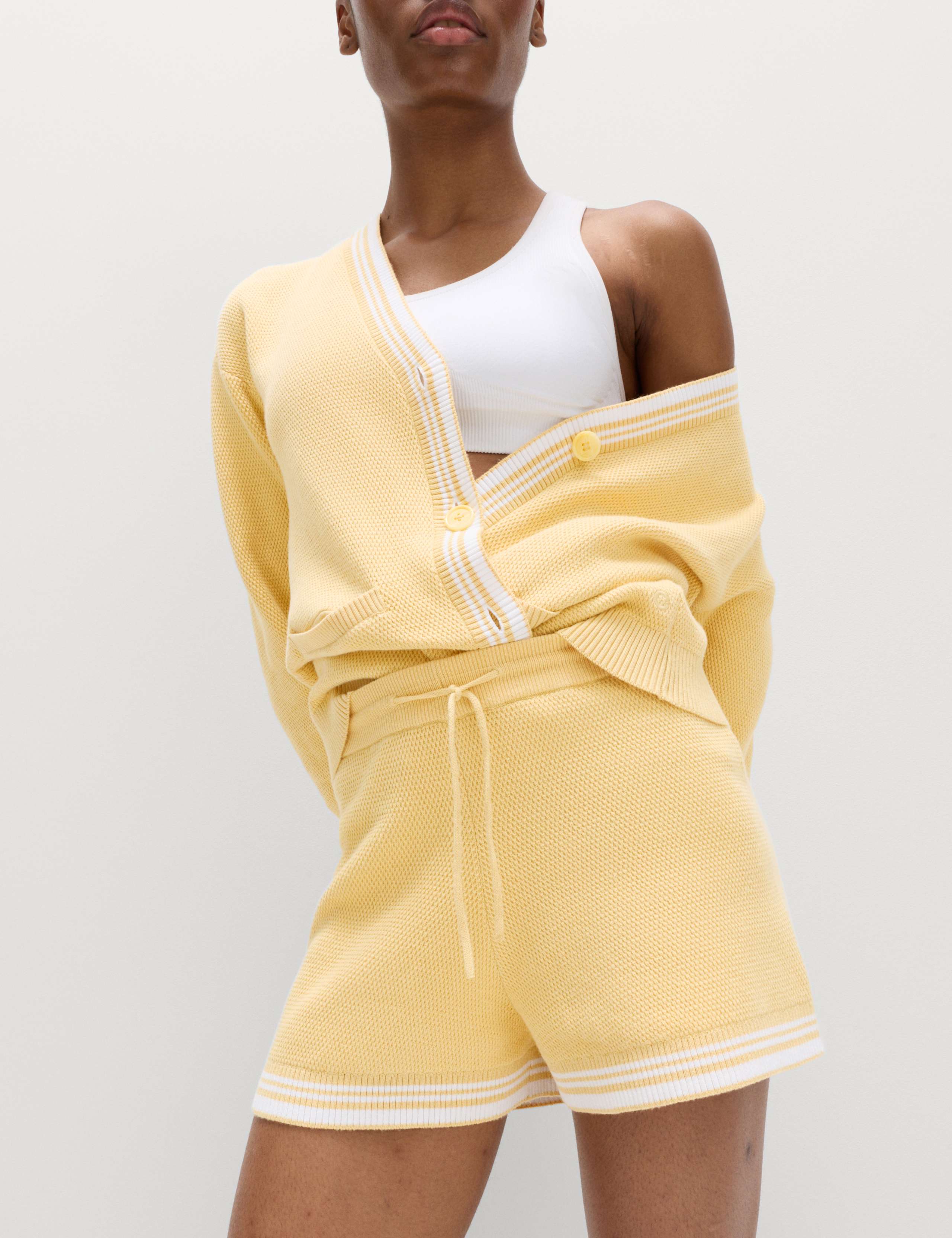 Knitted Relaxed Fit High Waisted Shorts 4 of 6