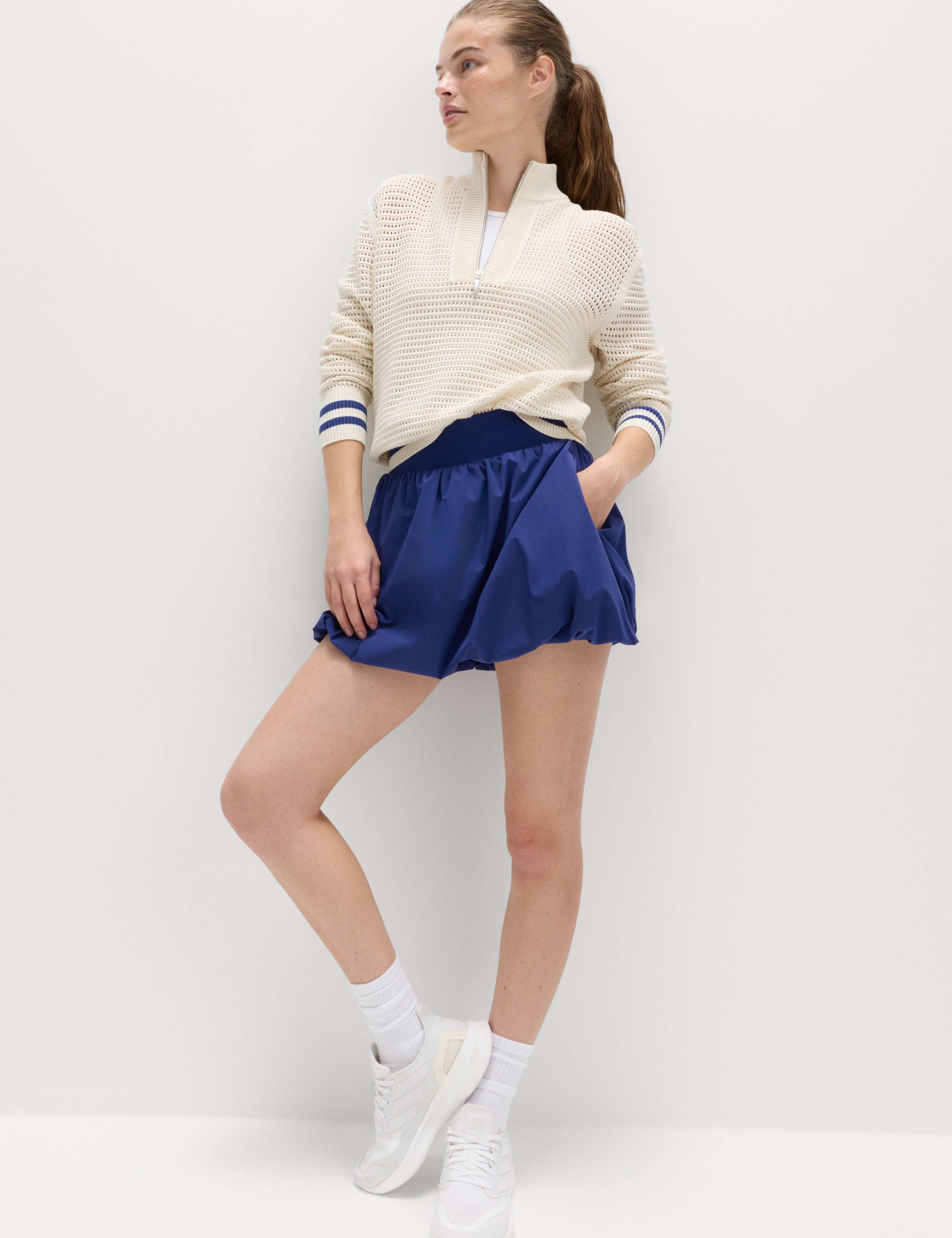 Bubble Hem High Waisted Skort 6 of 6