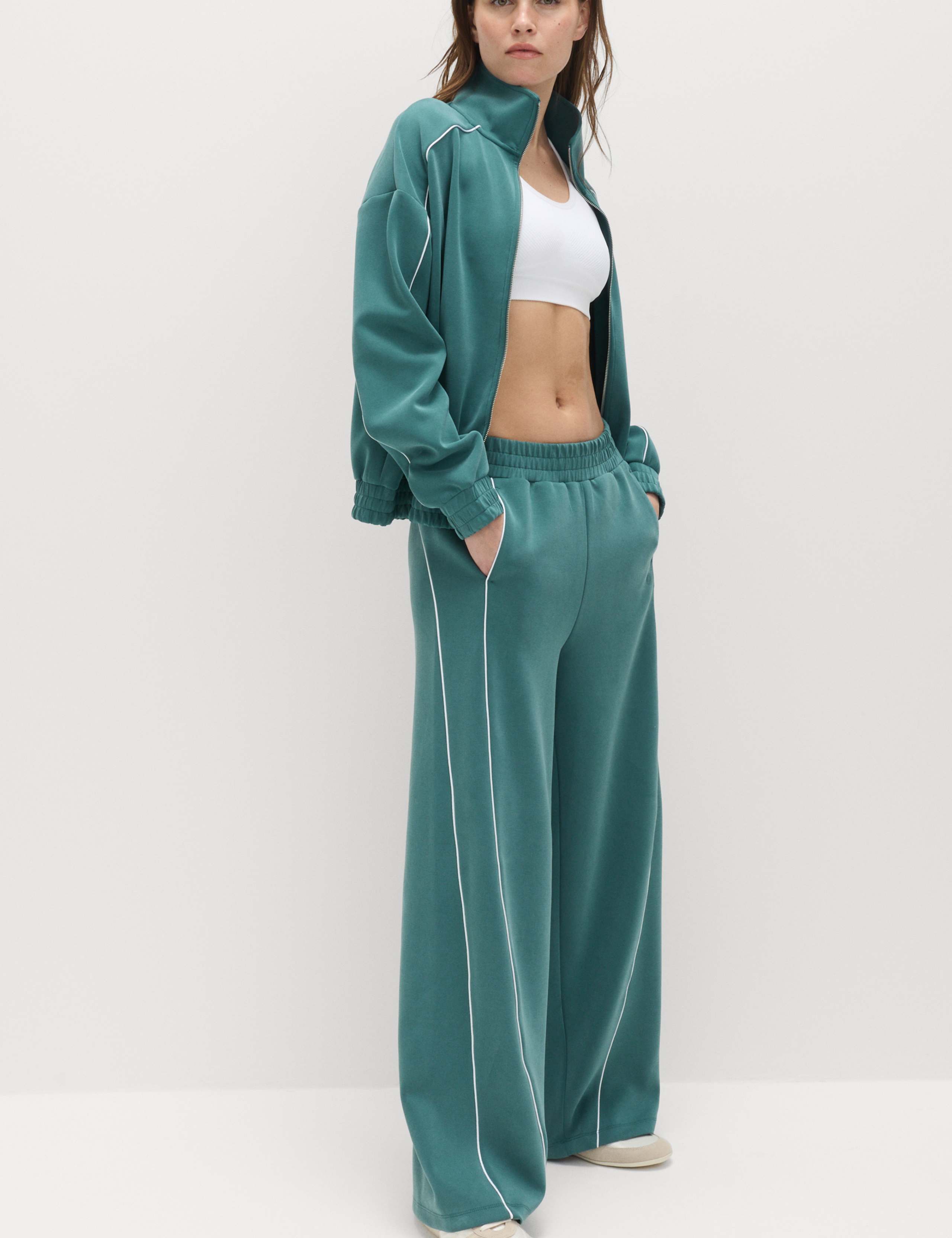 Sandwash Wide Leg Track Pant 6 of 6