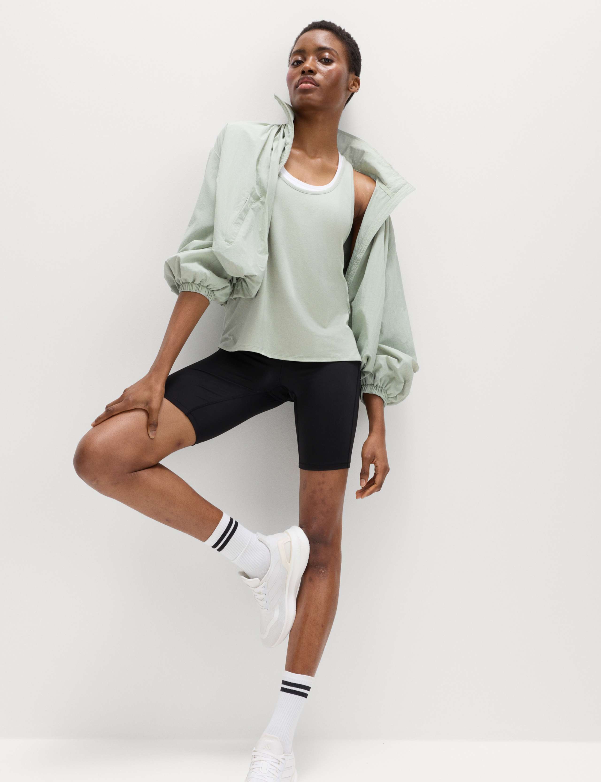 Modal Blend Pleat Back Relaxed Vest Top 4 of 7