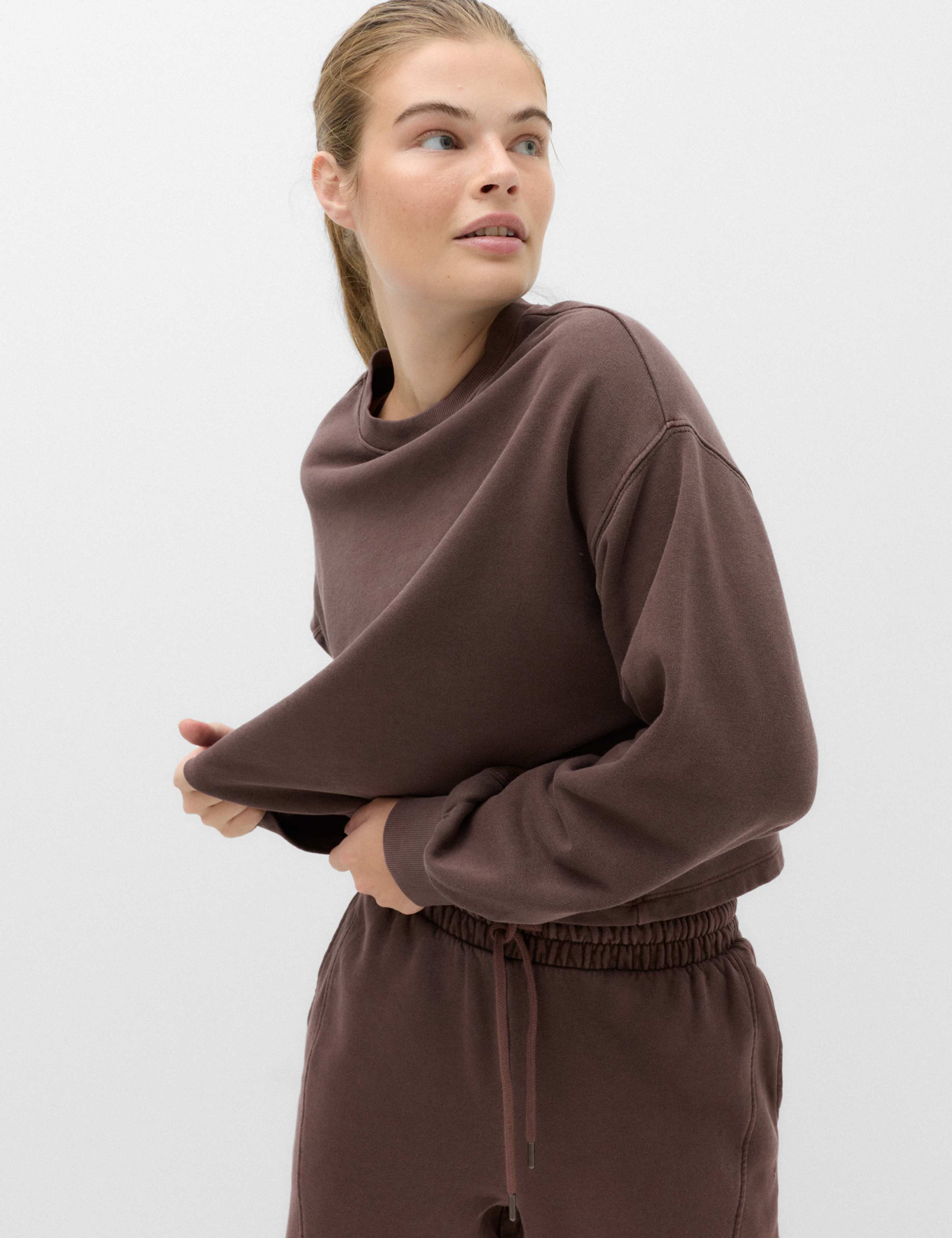Cotton Rich Garment Dye Boxy Sweatshirt 1 of 6