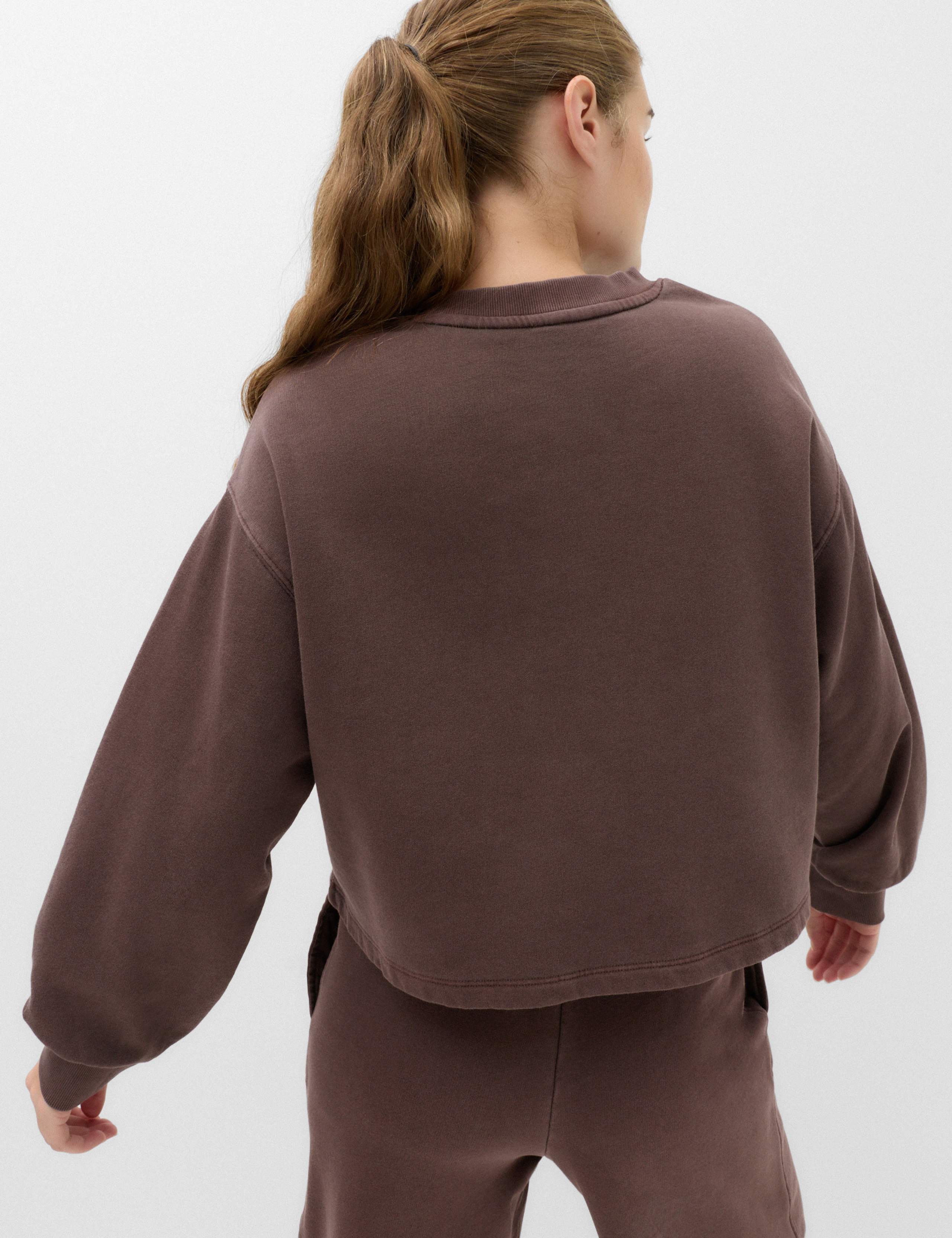 Cotton Rich Garment Dye Boxy Sweatshirt 4 of 6