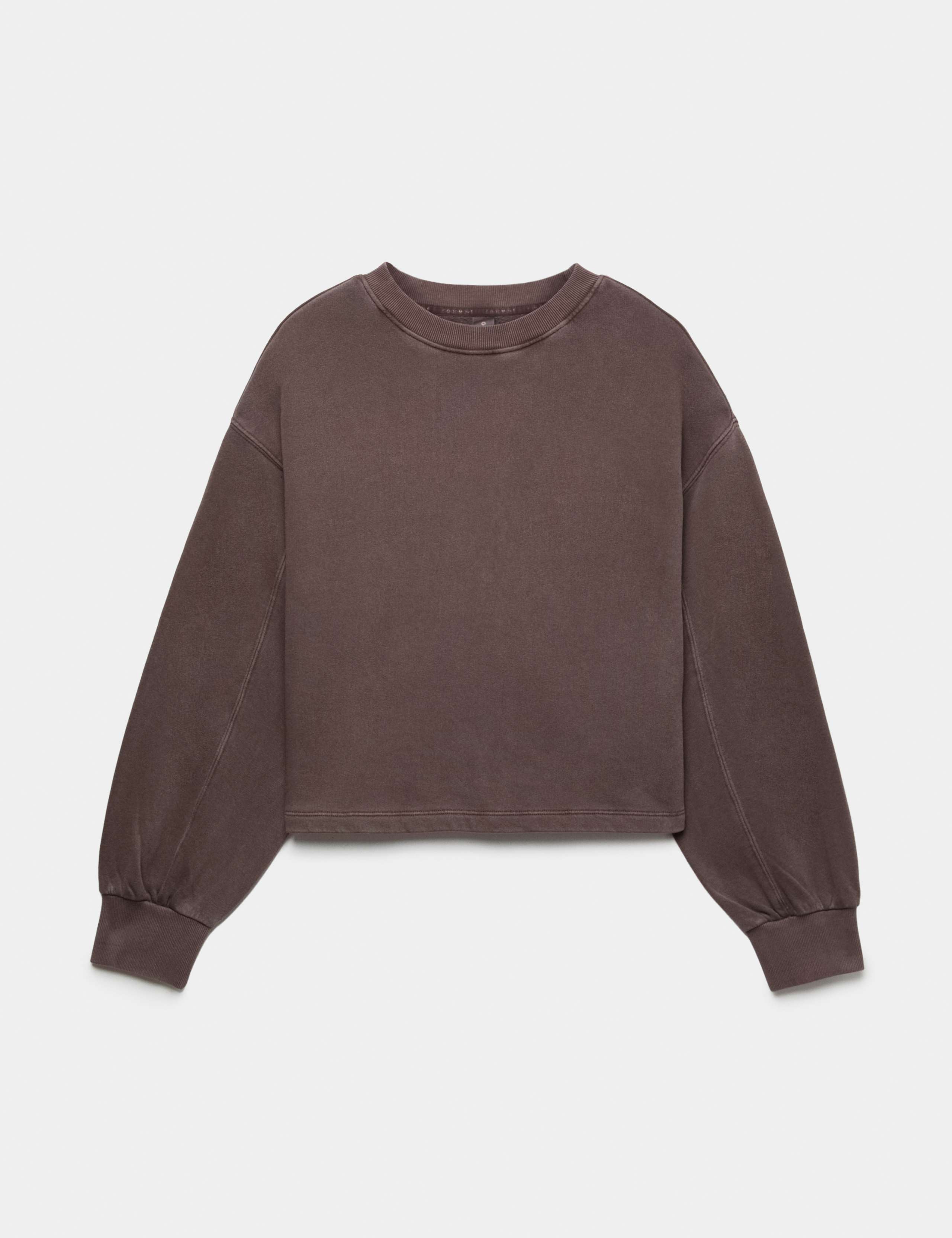 Cotton Rich Garment Dye Boxy Sweatshirt 2 of 6