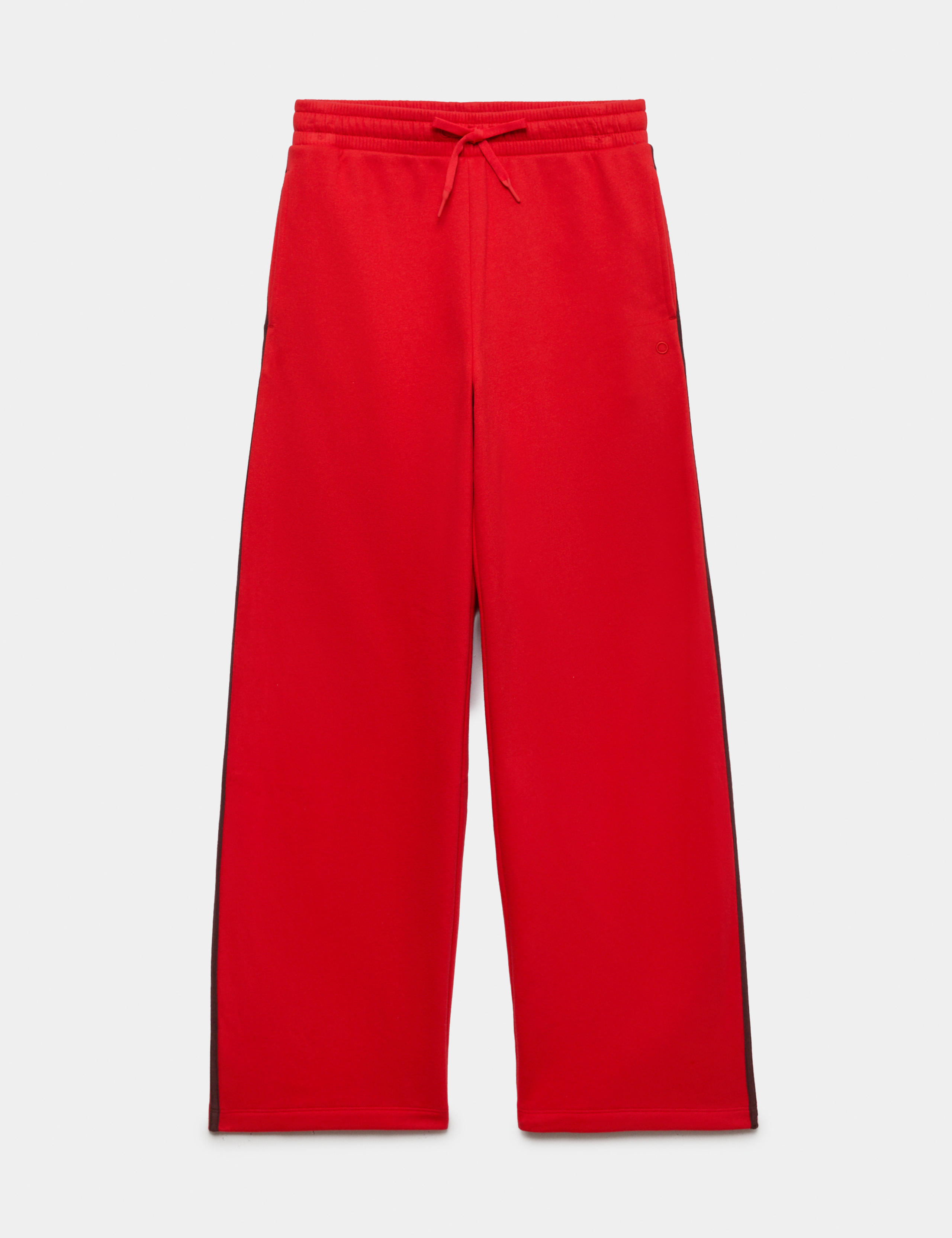 Cotton Rich Side Stripe Wide Leg Joggers 2 of 6