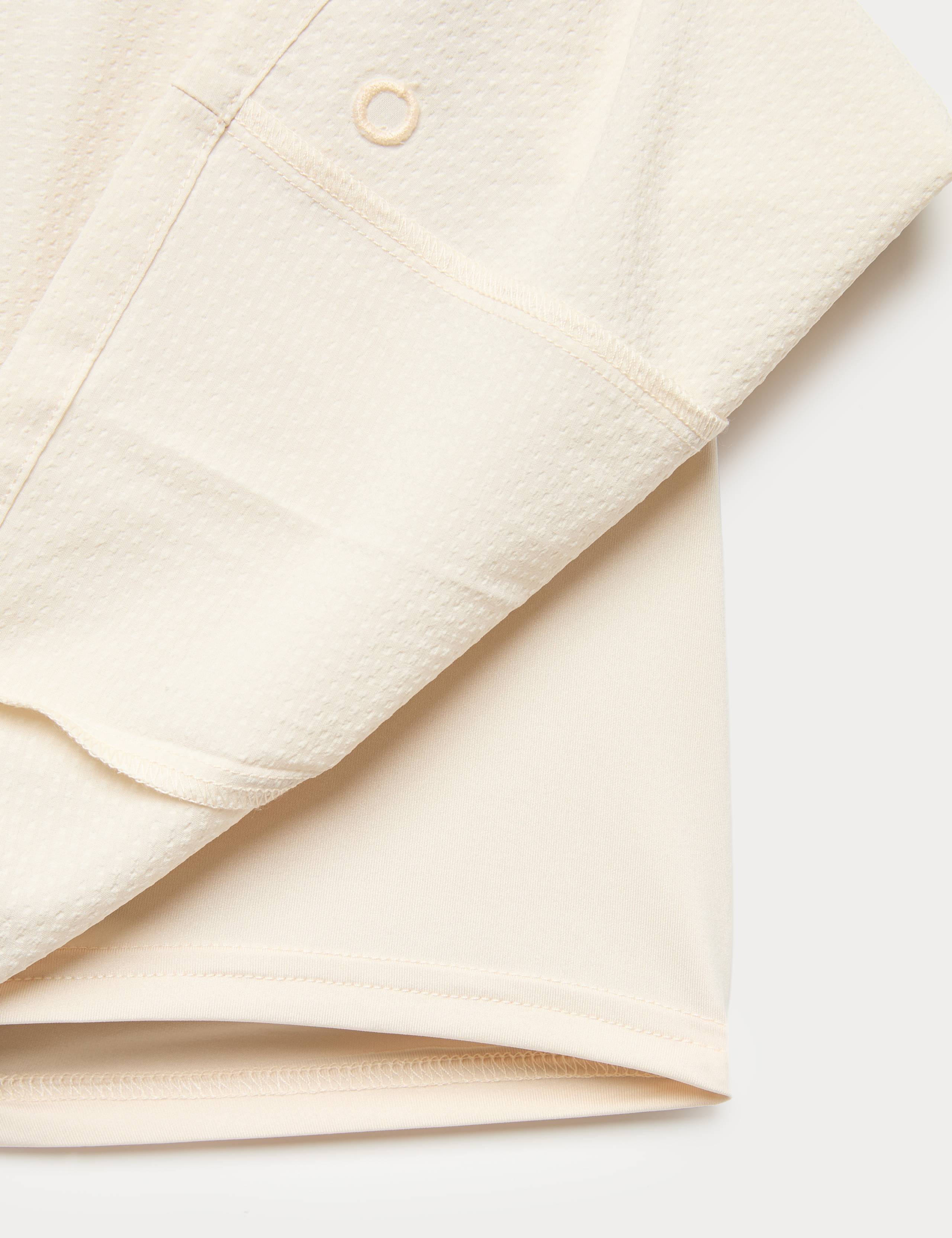 Seersucker Pleated High Waisted Skort 5 of 5