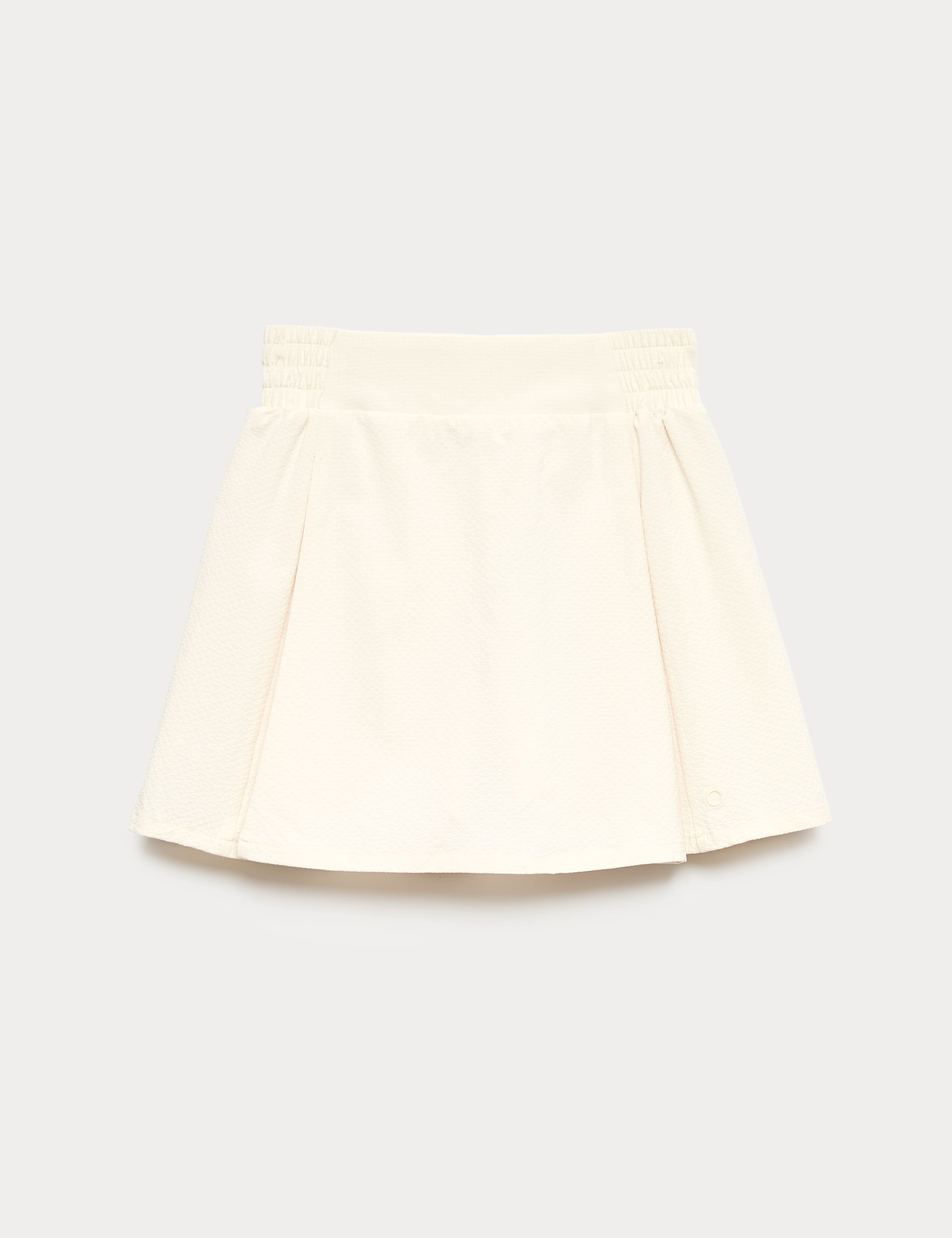 Seersucker Pleated High Waisted Skort 2 of 5