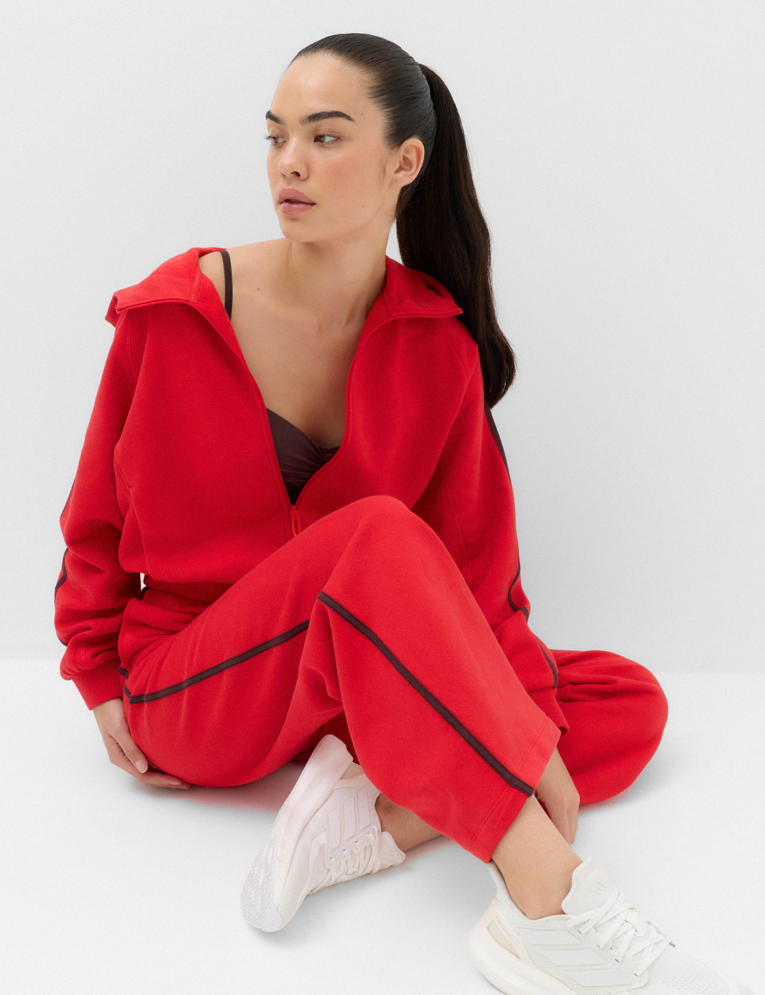 Cotton Rich Side Stripe Zip Up Hoodie 6 of 6