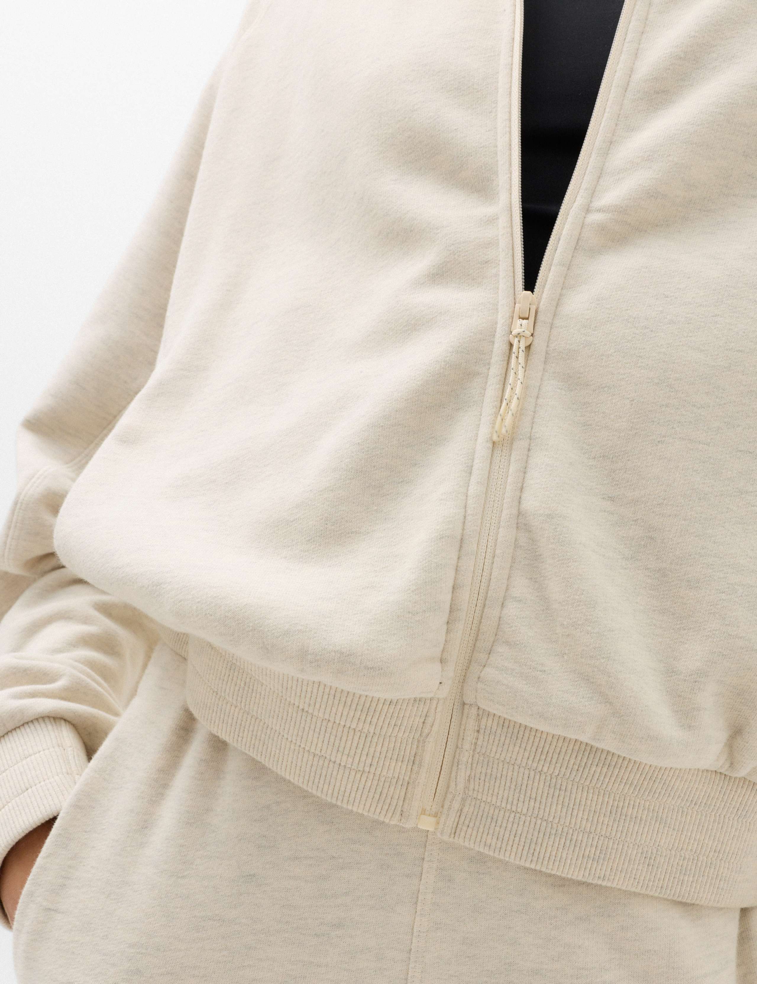Cotton Rich Relaxed Crop Hoodie 3 of 7