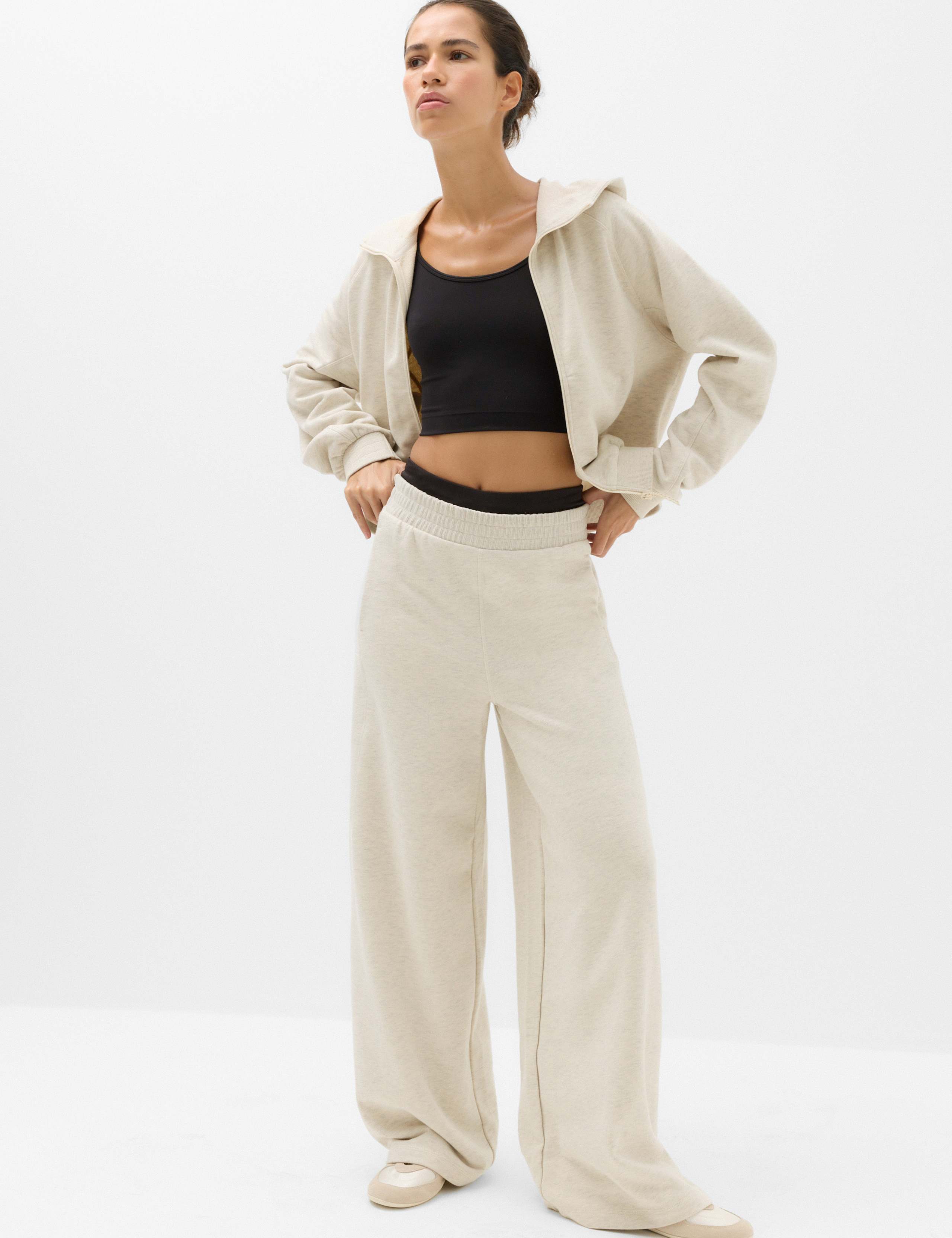 Cotton Rich Relaxed Crop Hoodie 5 of 7