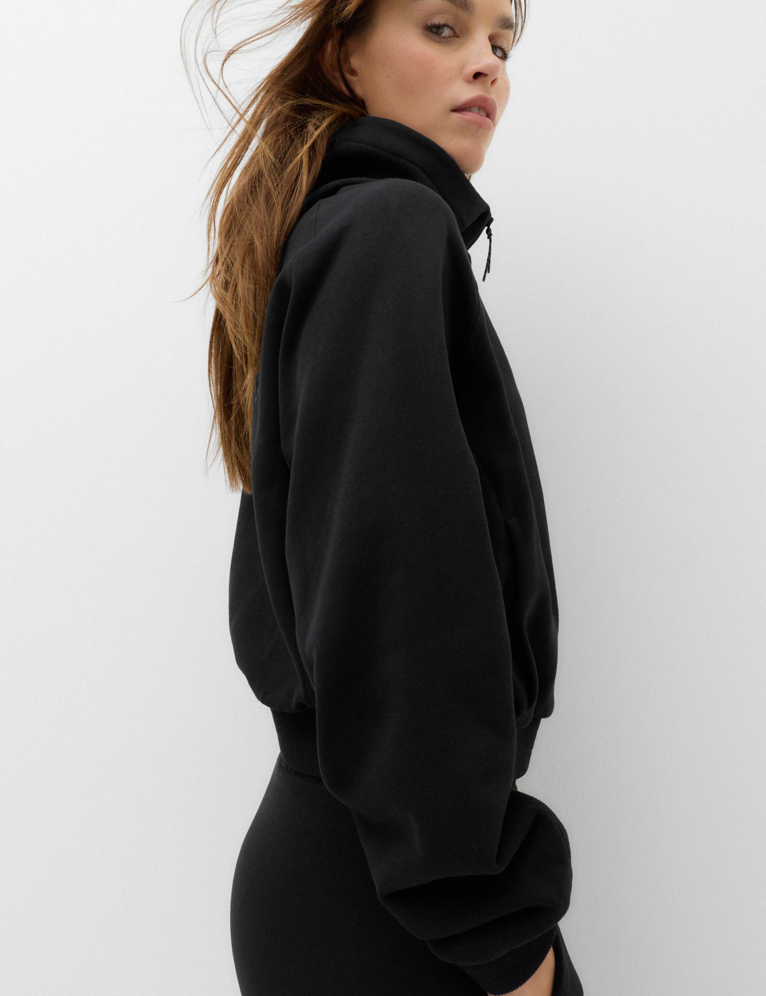 Cotton Rich Relaxed Crop Hoodie 3 of 6