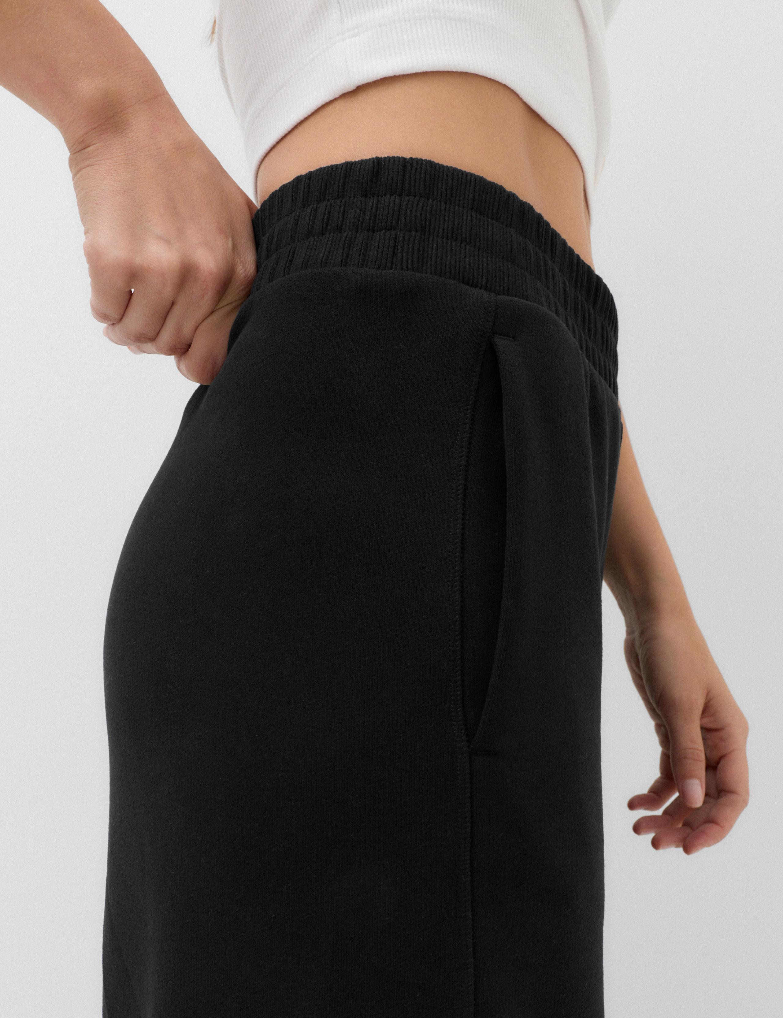 Cotton Rich High Waisted Wide Leg Joggers 6 of 7