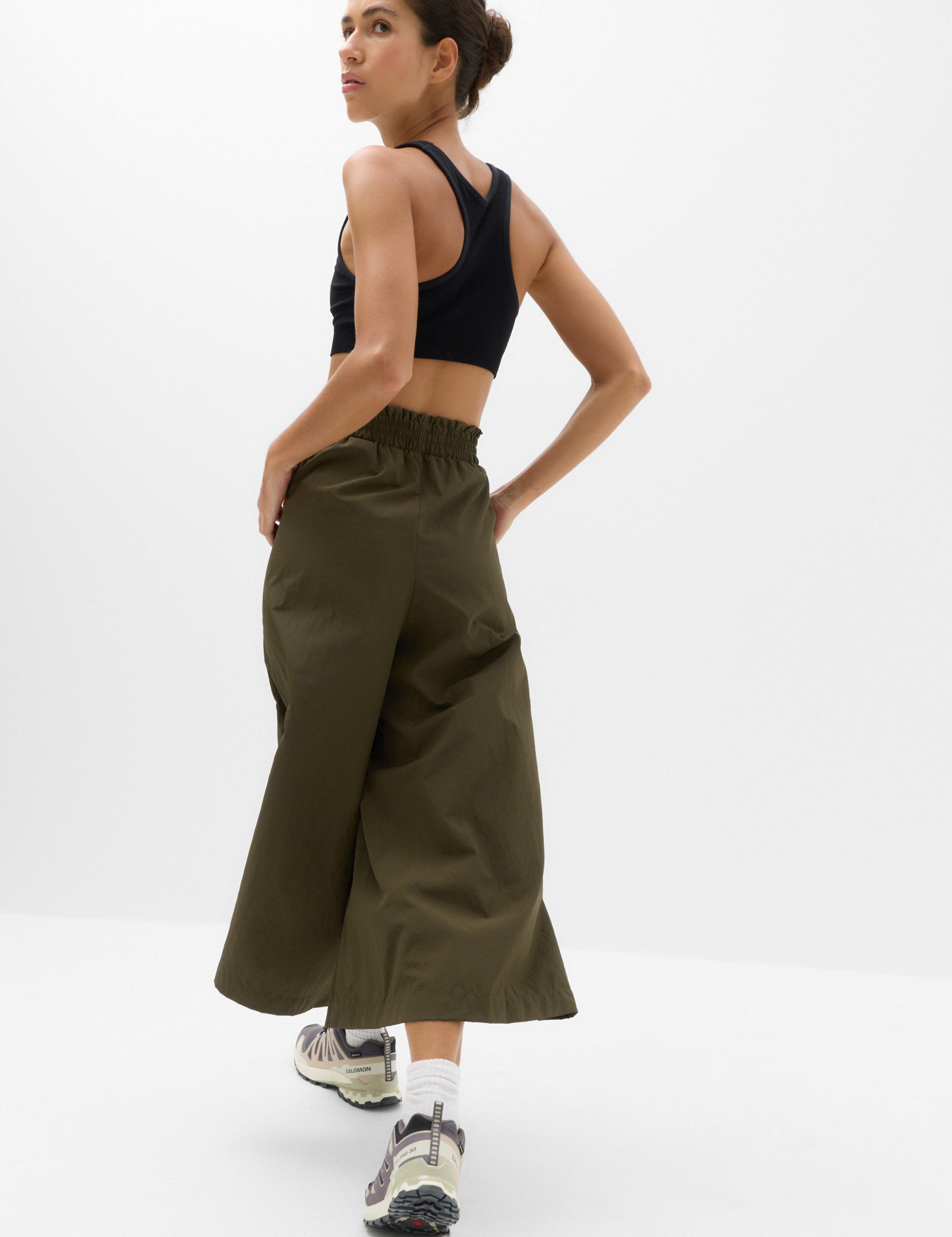 Woven Lightweight Wide Leg Culottes 5 of 8