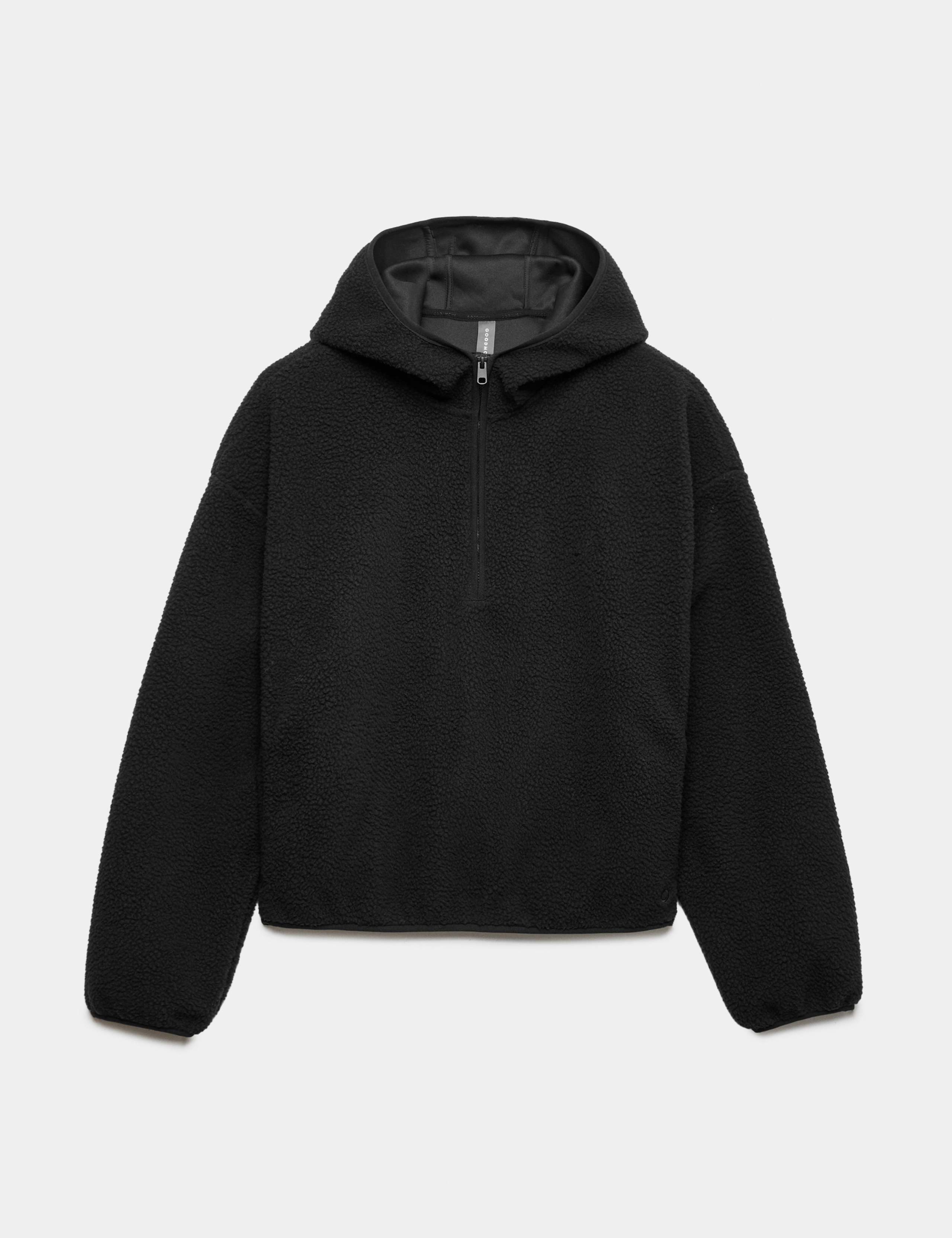 Borg Half Zip Hooded Fleece Jacket 1 of 1
