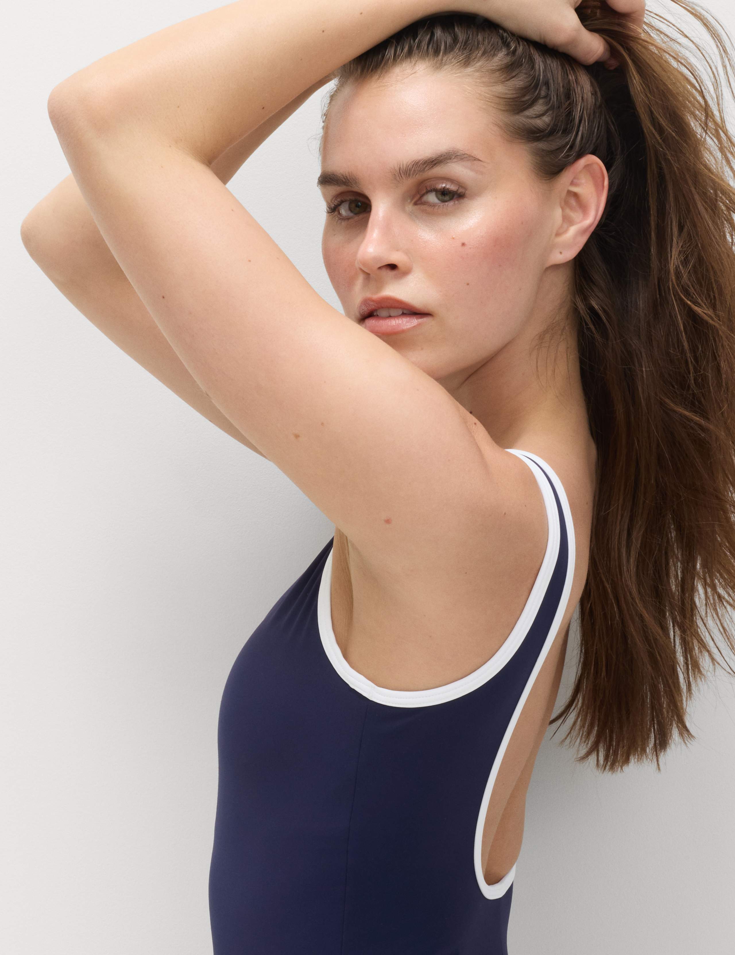 Tummy Control Padded Zip Up Swimsuit 3 of 7