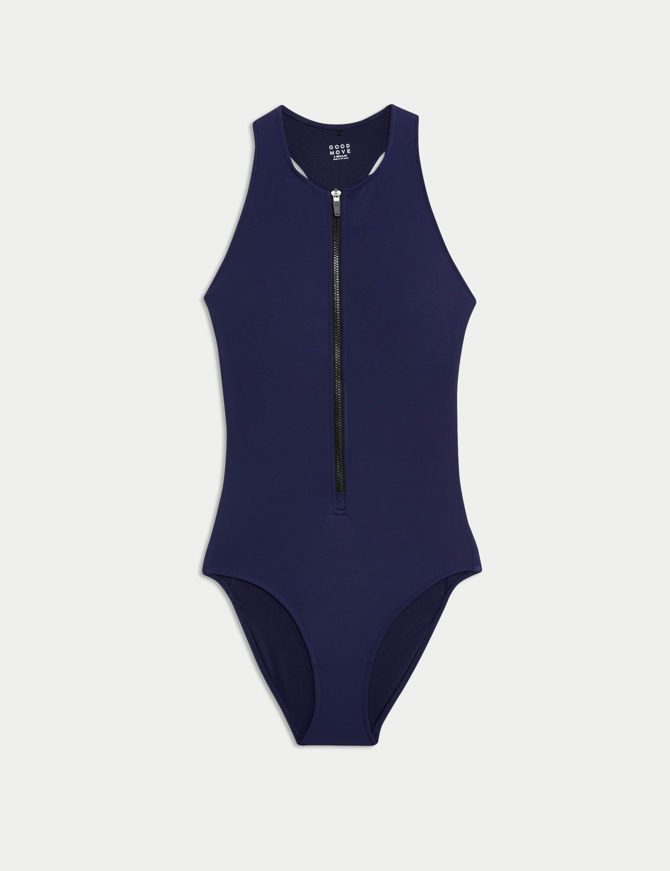Tummy Control Padded Zip Up Swimsuit 2 of 6