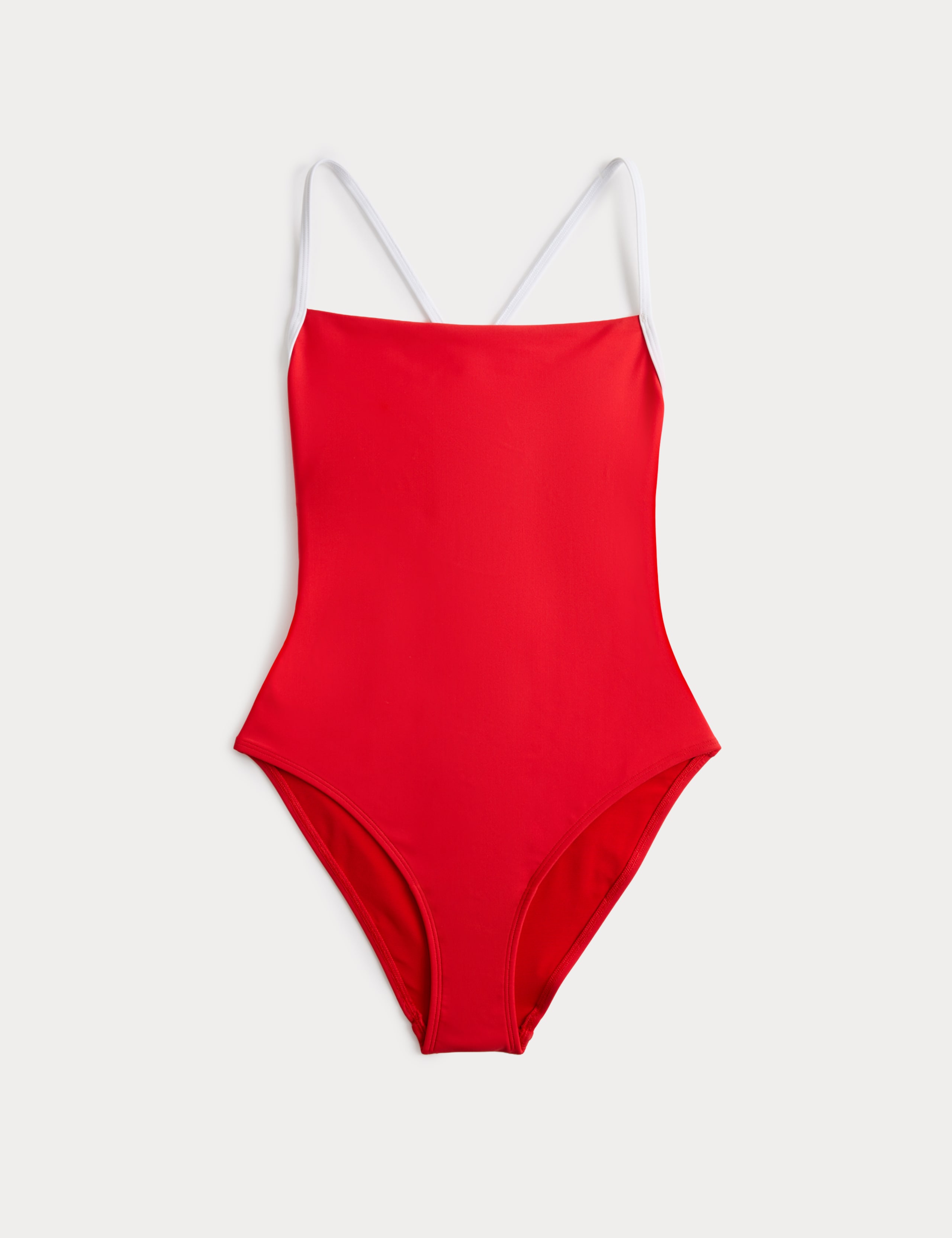 Tummy Control Contrast Scoop Neck Swimsuit 1 of 1