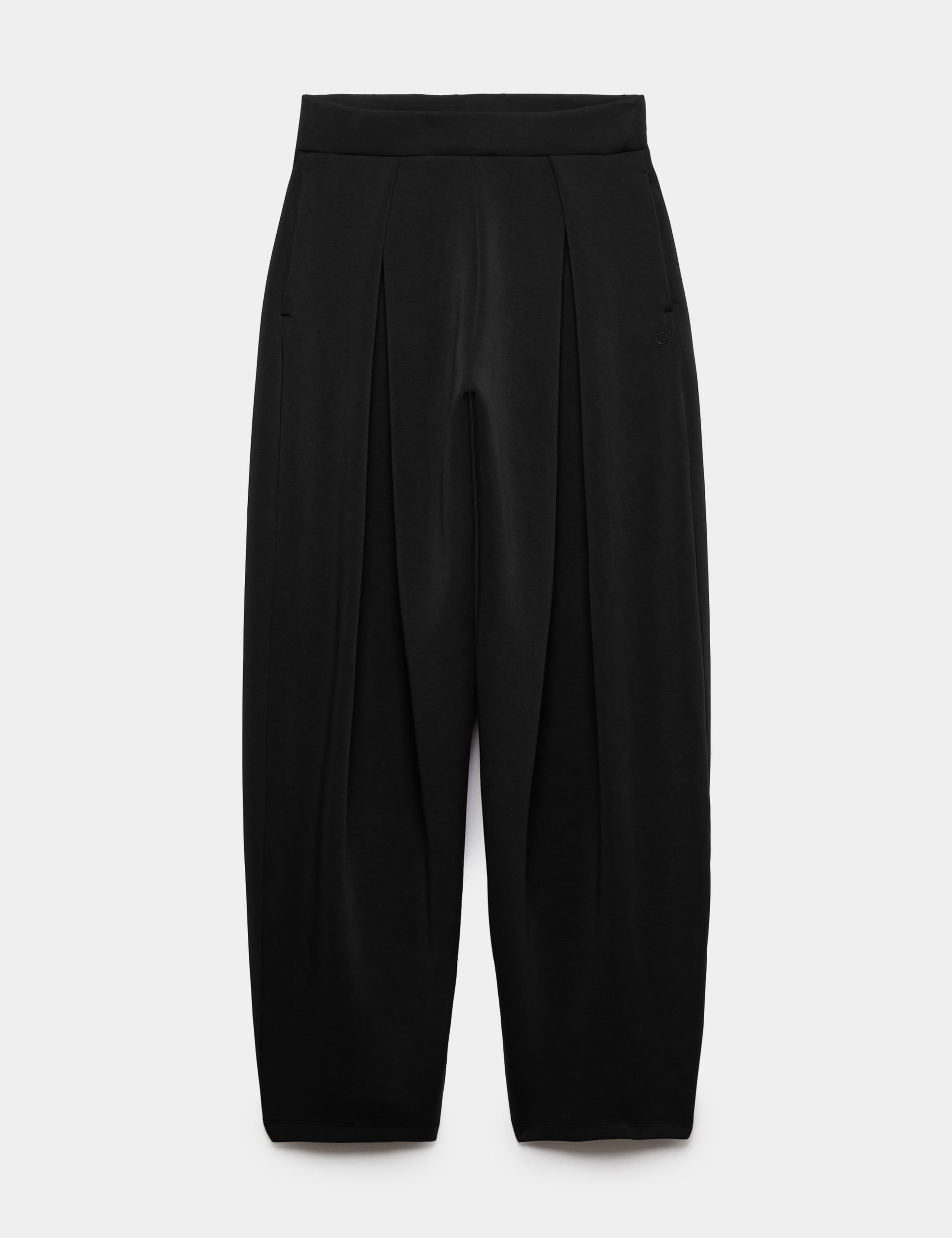 Sandwash Supersoft Pleated Barrel Leg Ankle Grazer Trousers 1 of 1