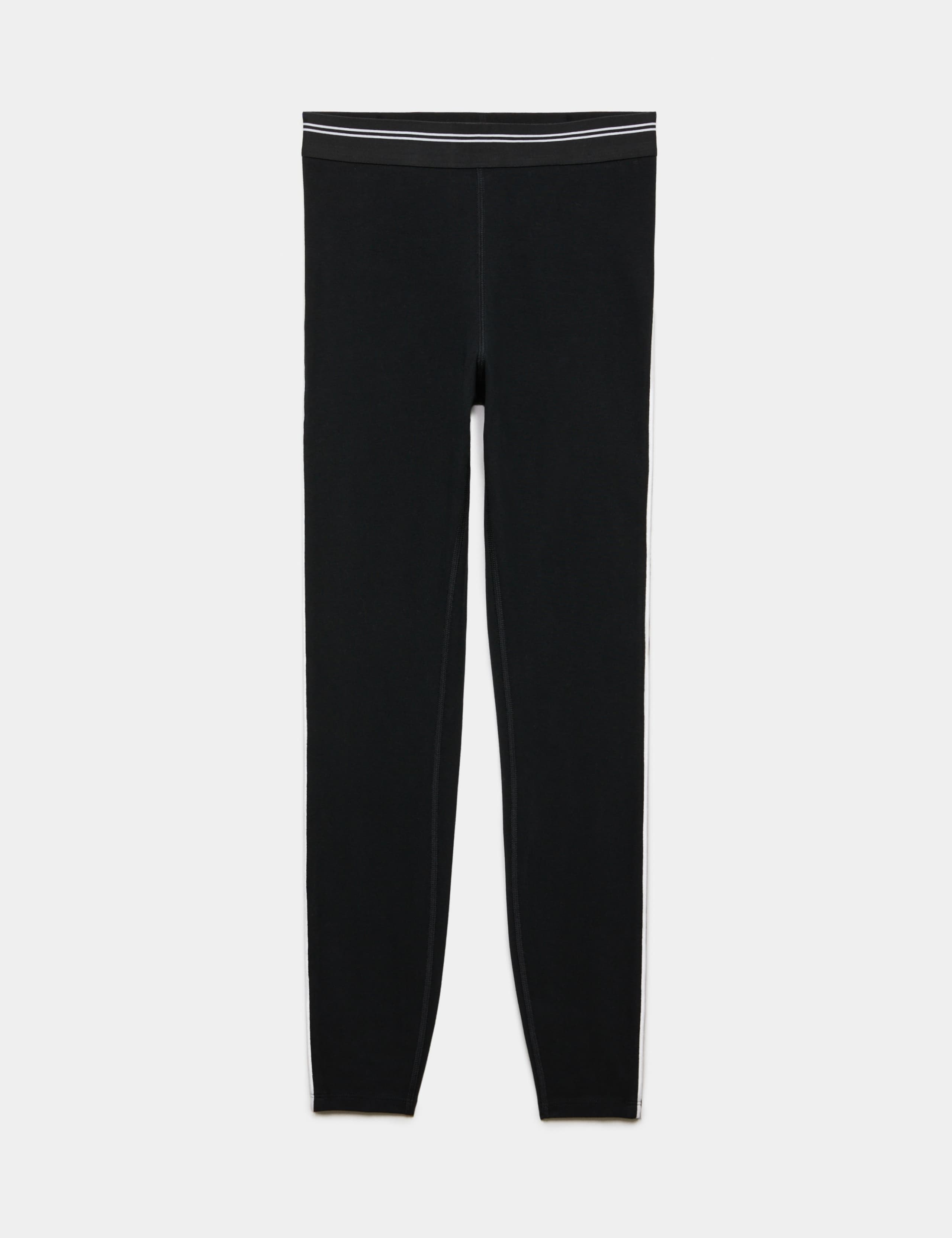 Cotton Rich High Waisted Piped  Leggings 2 of 6