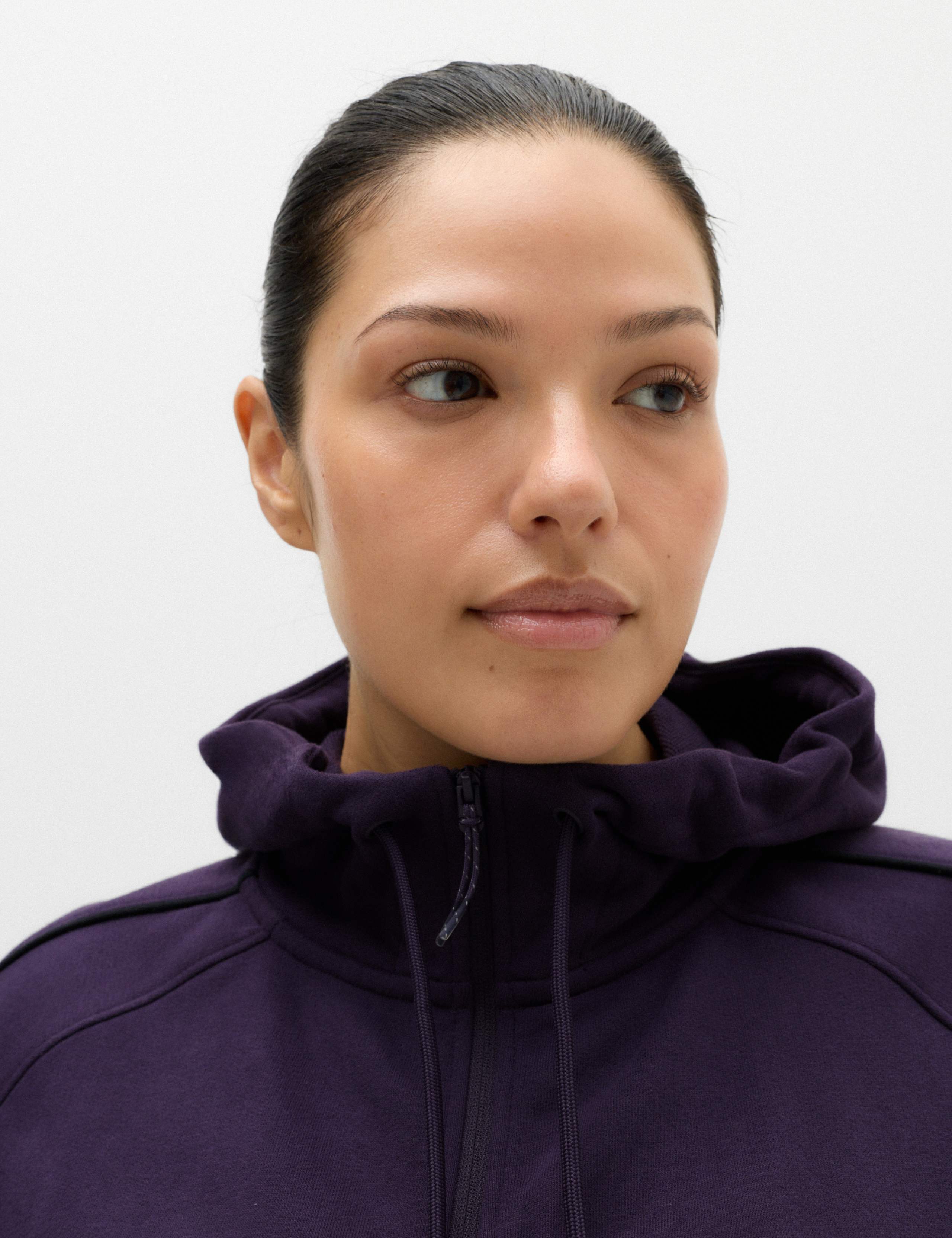 Cotton Rich Side Stripe Zip Up Relaxed Hoodie 3 of 8