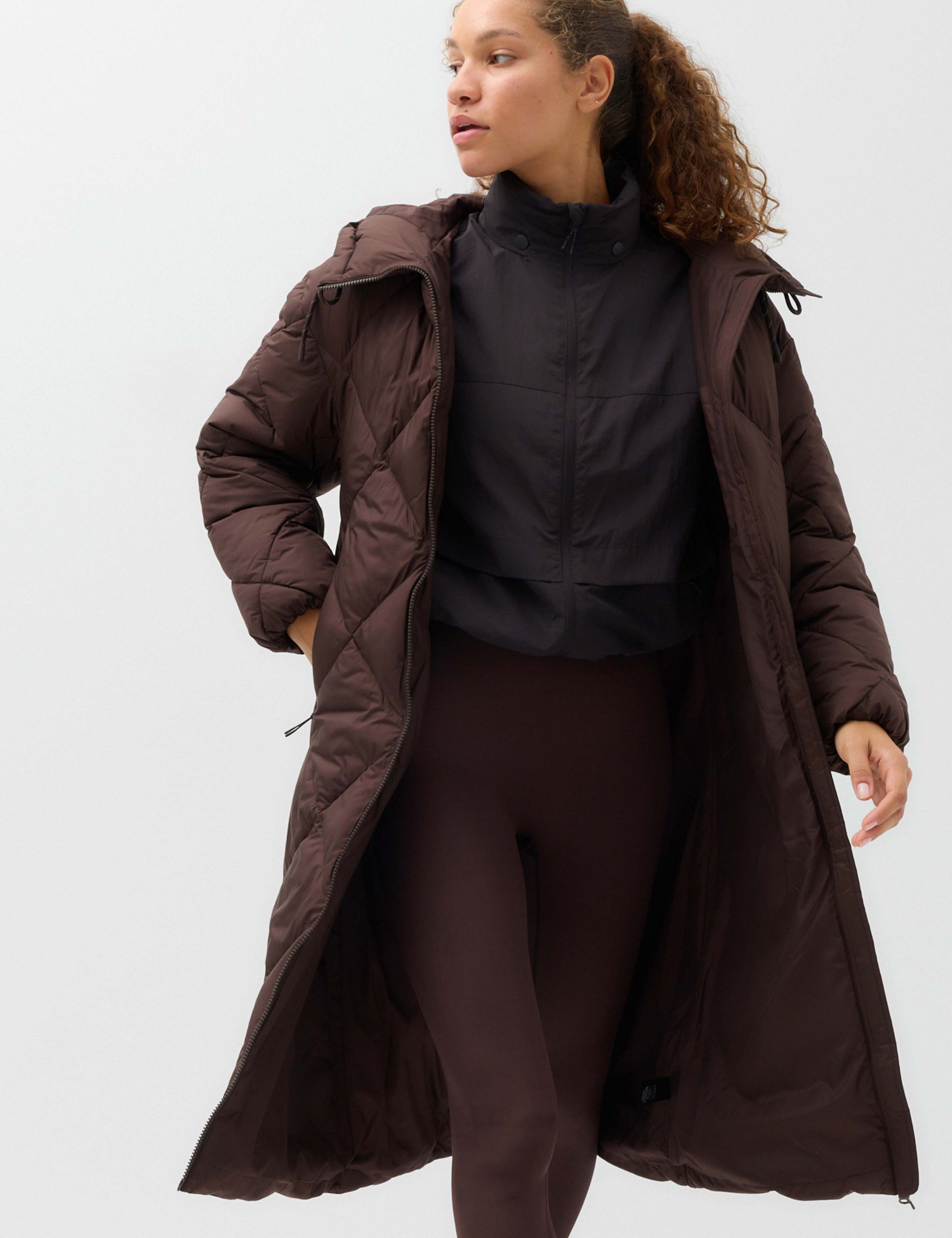 Stormwear Hooded Longline Puffer Coat 1 of 7