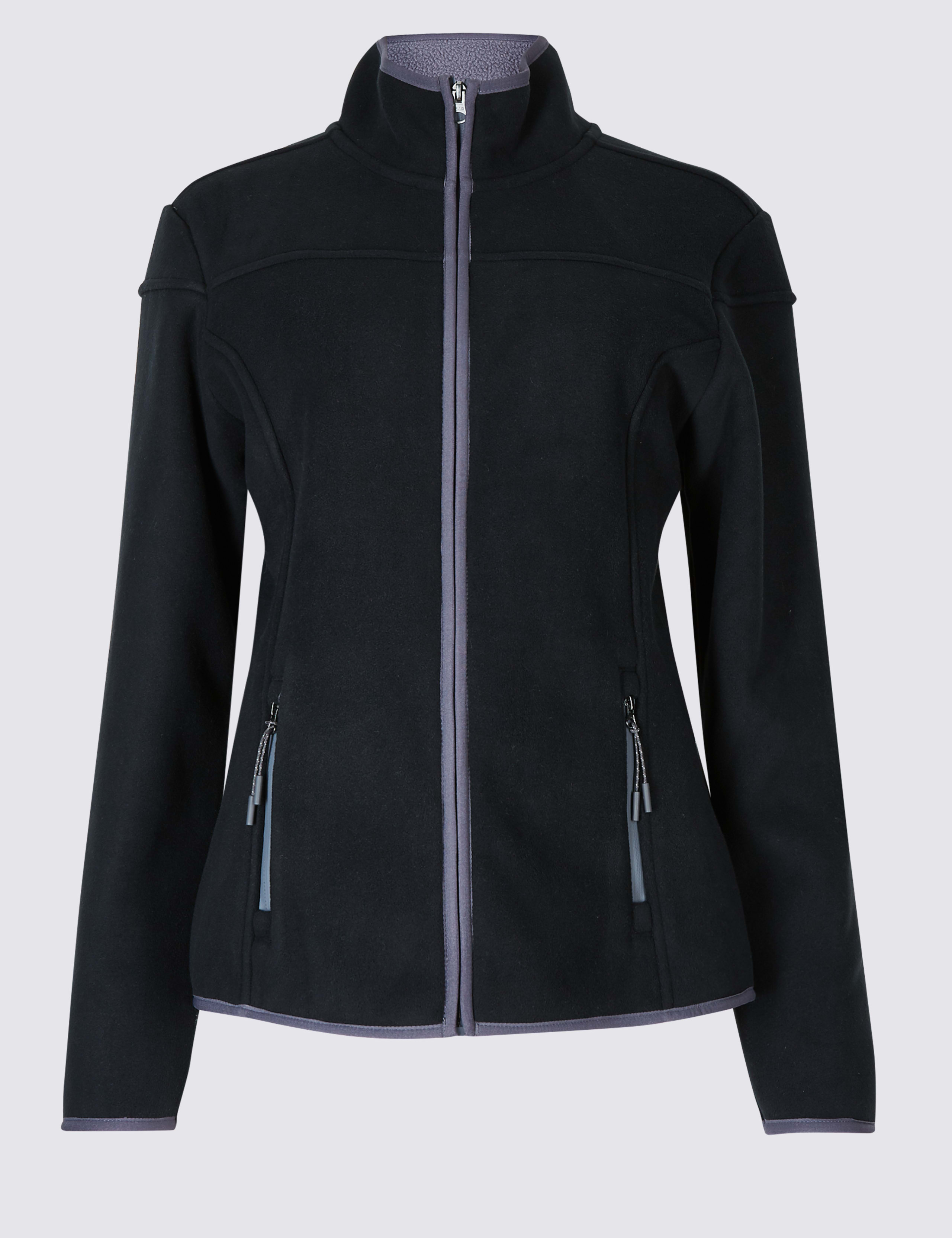 Panel Detail Fleece Jacket 2 of 5