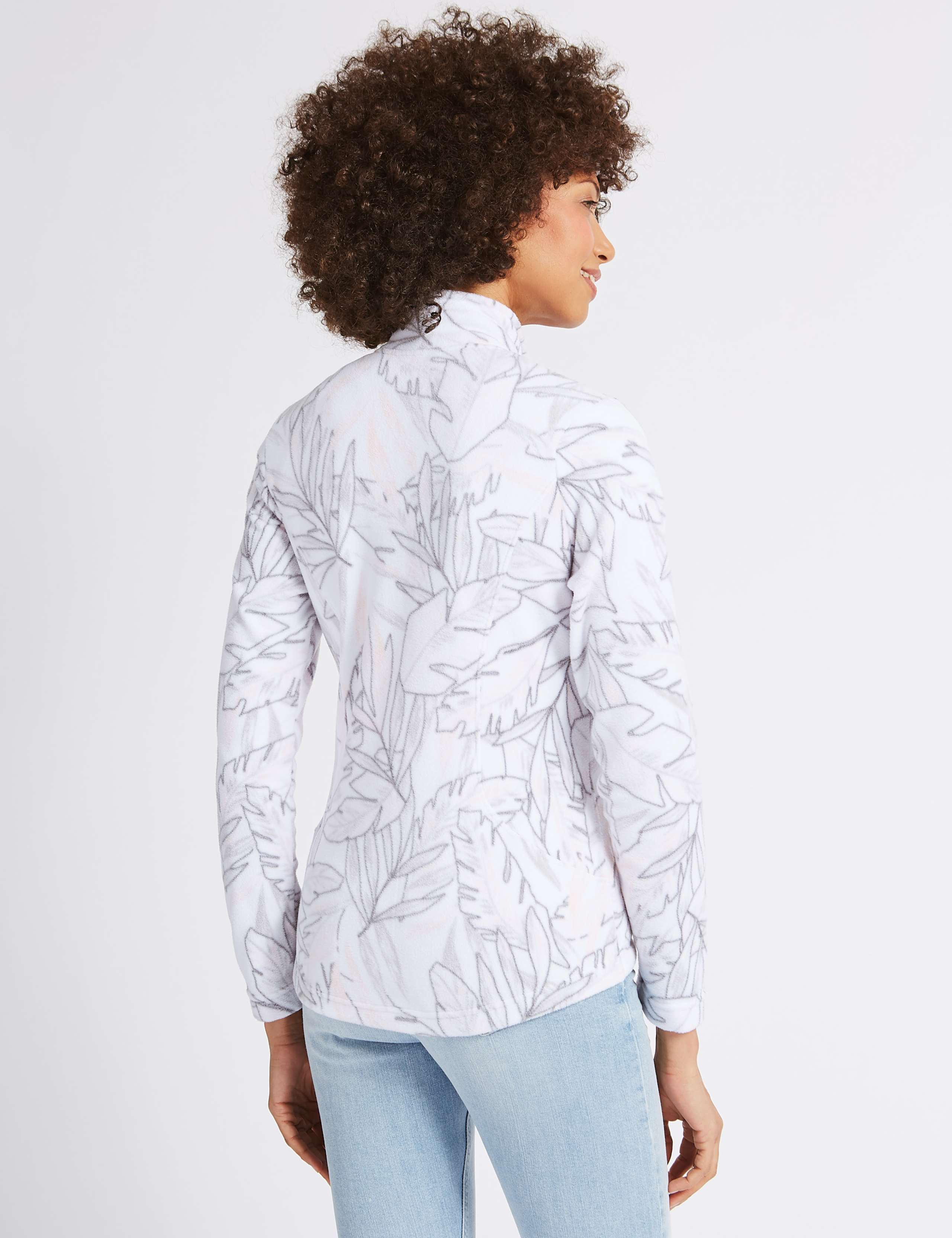 Printed Fleece Jacket 4 of 5