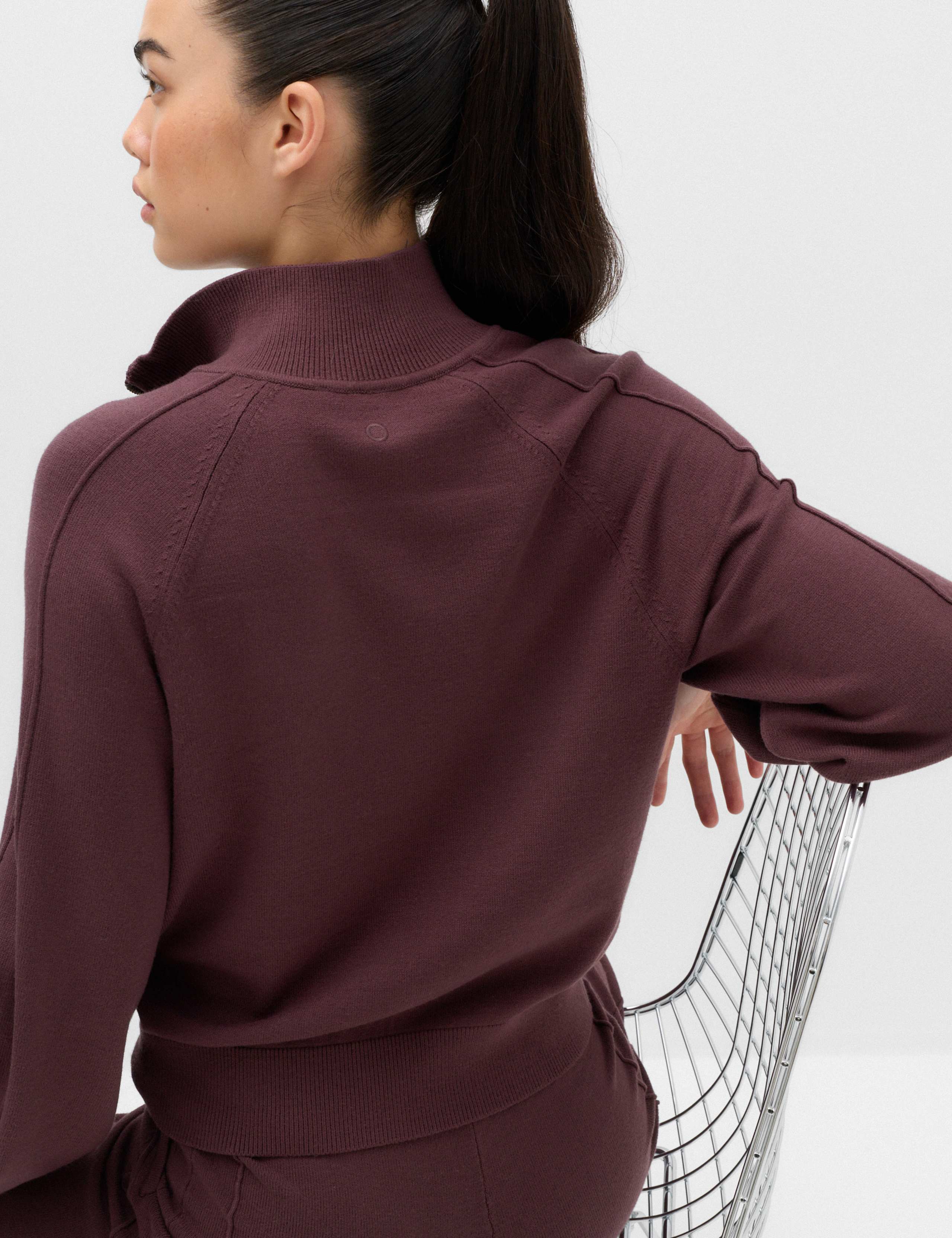 Knitted Half Zip Balloon Sleeve Jumper 6 of 6