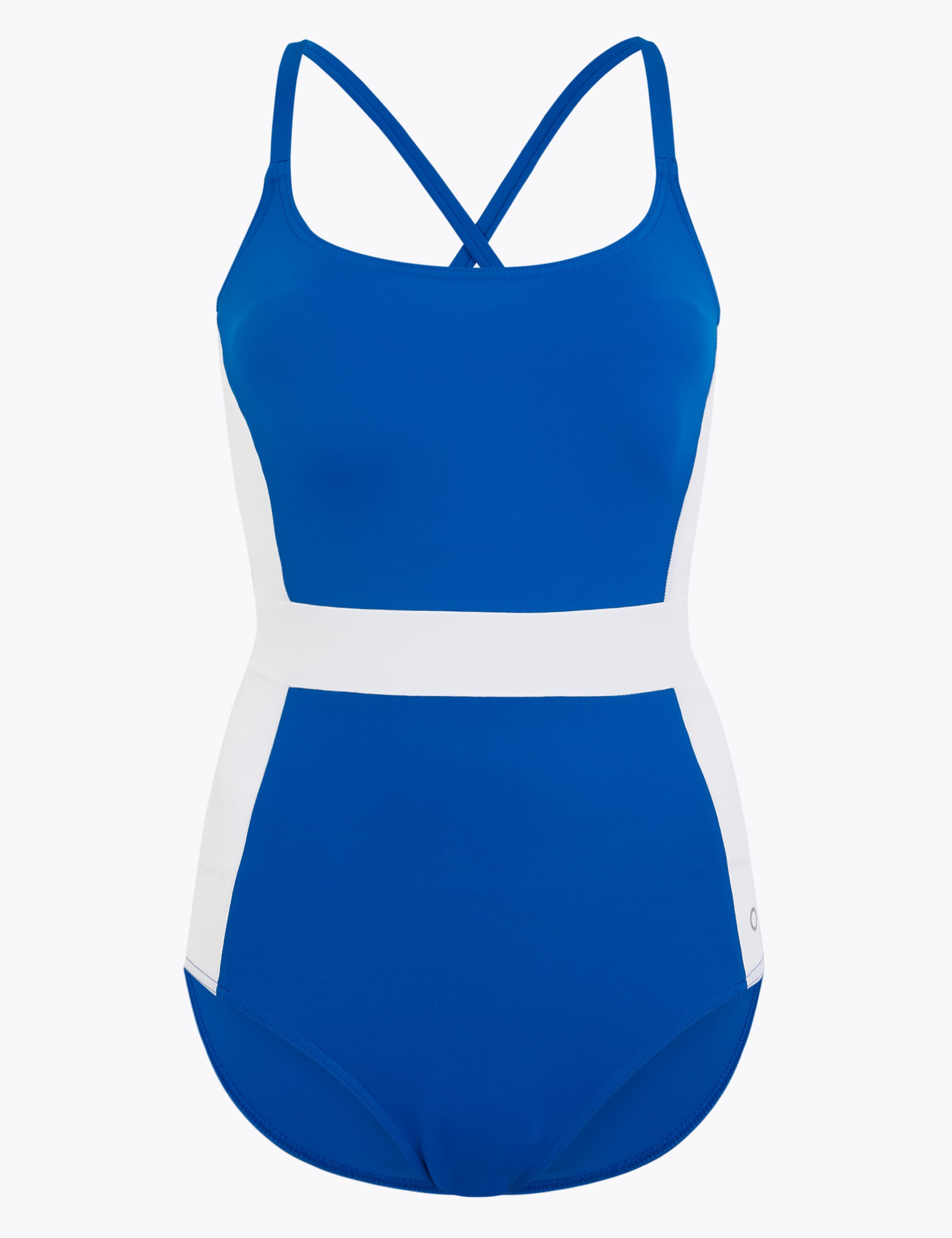Colour Block Scoop Neck Swimsuit 1 of 1