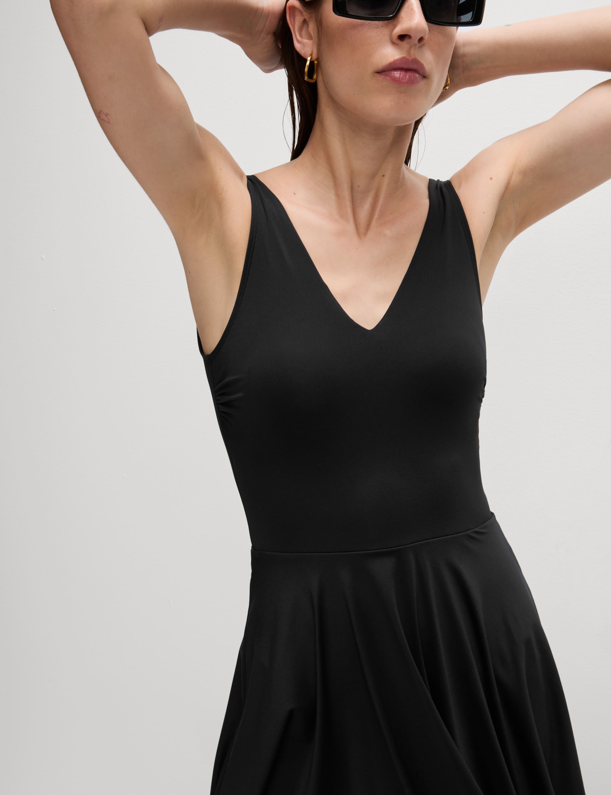 Padded V-Neck Swim Dress 3 of 6