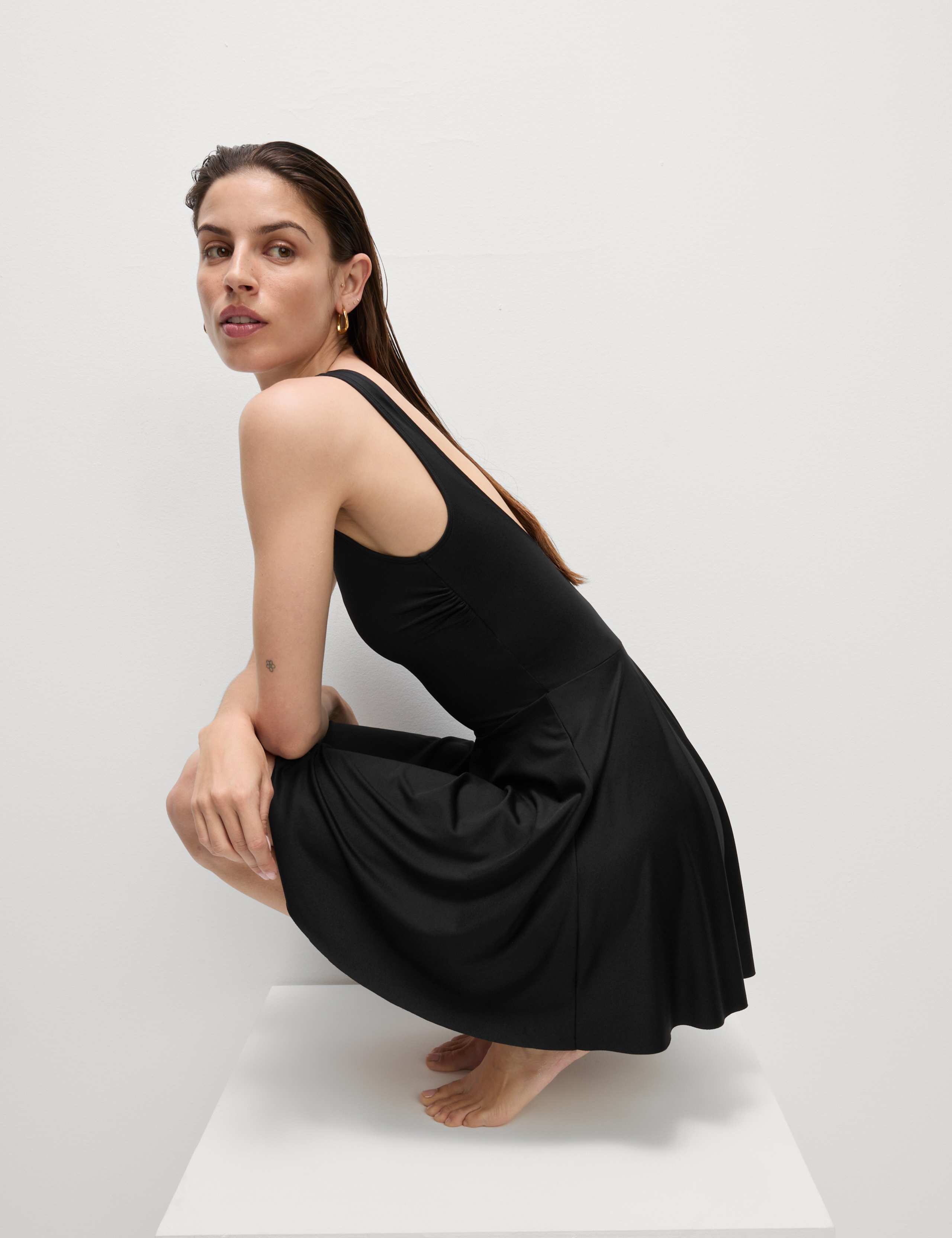 Padded V-Neck Swim Dress 6 of 6