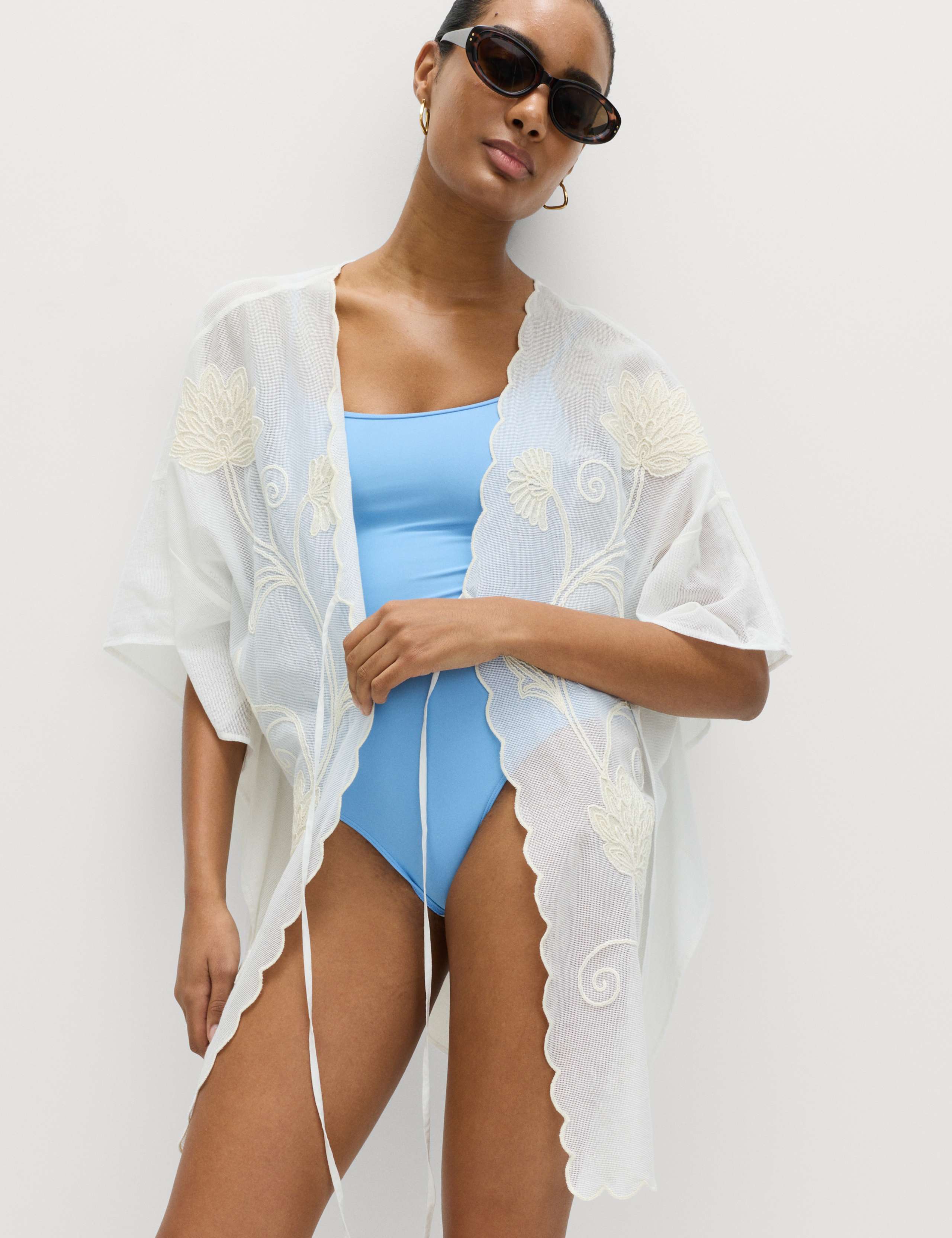 Cotton Rich Embroidered Kaftan 3 of 5