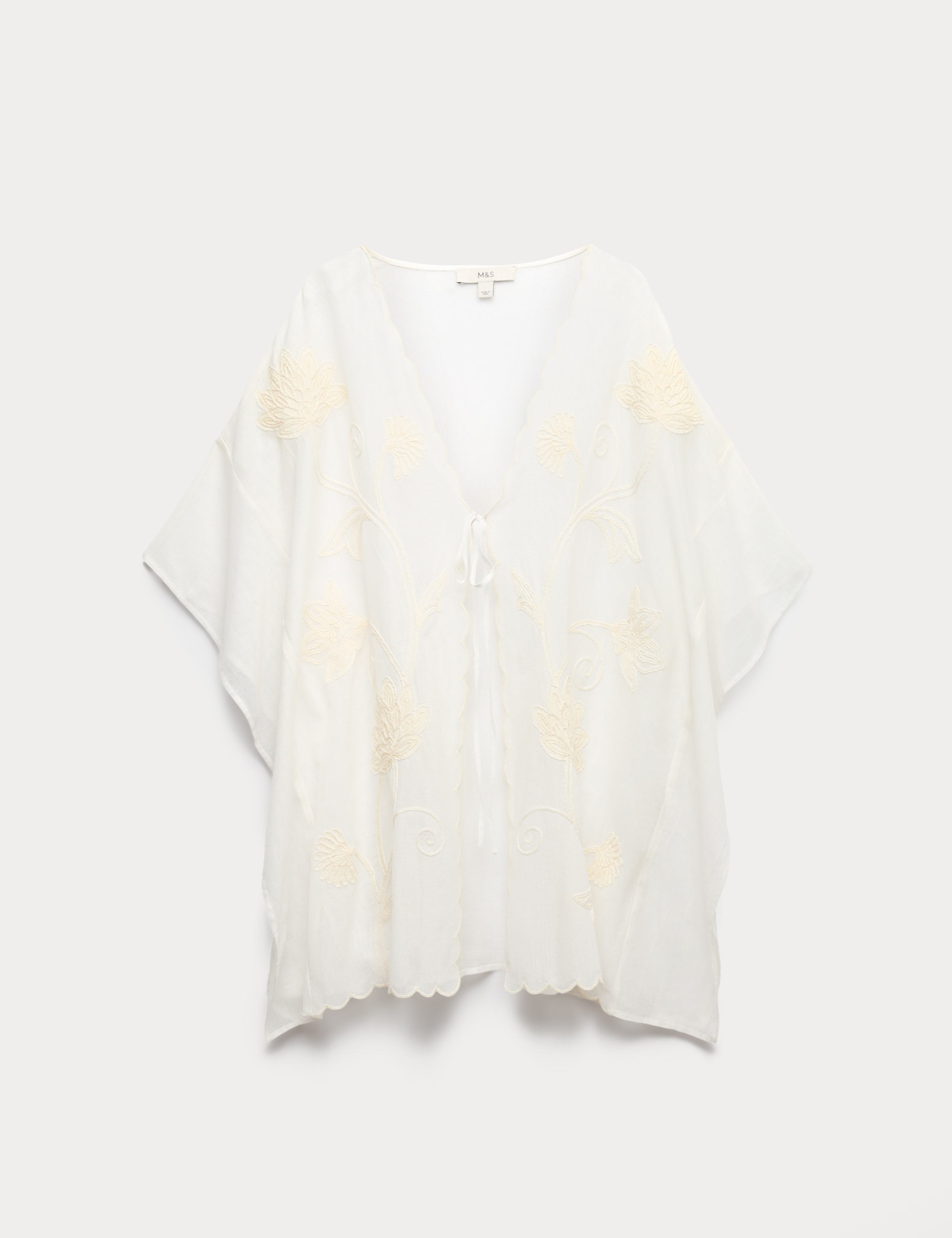 Cotton Rich Embroidered Kaftan 2 of 5