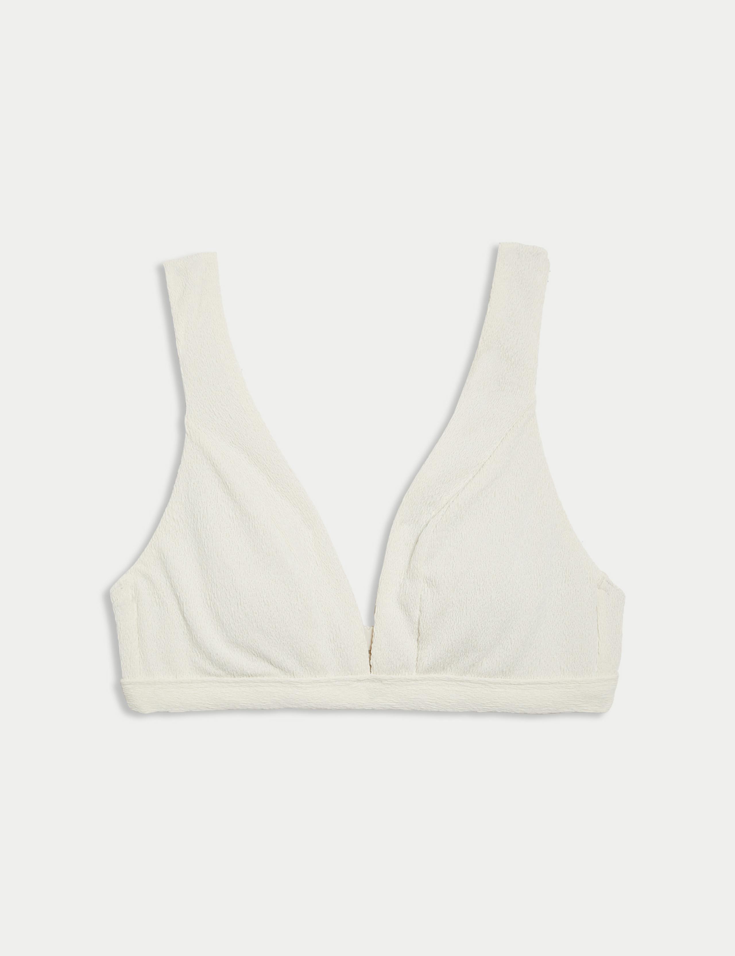 Textured Padded Plunge V-Neck Bikini Top 2 of 5