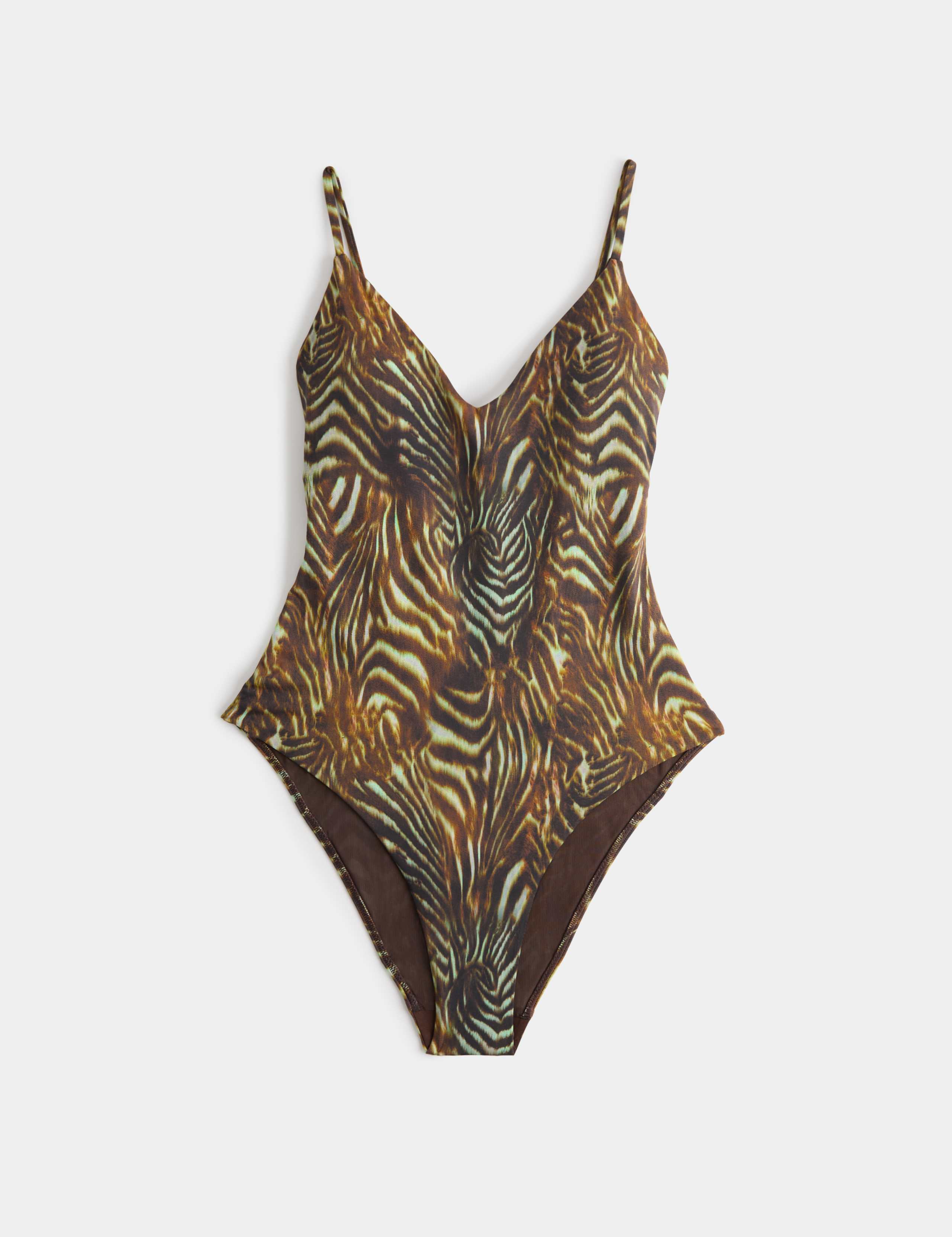 Tummy Control Printed Deep Plunge Swimsuit 2 of 6