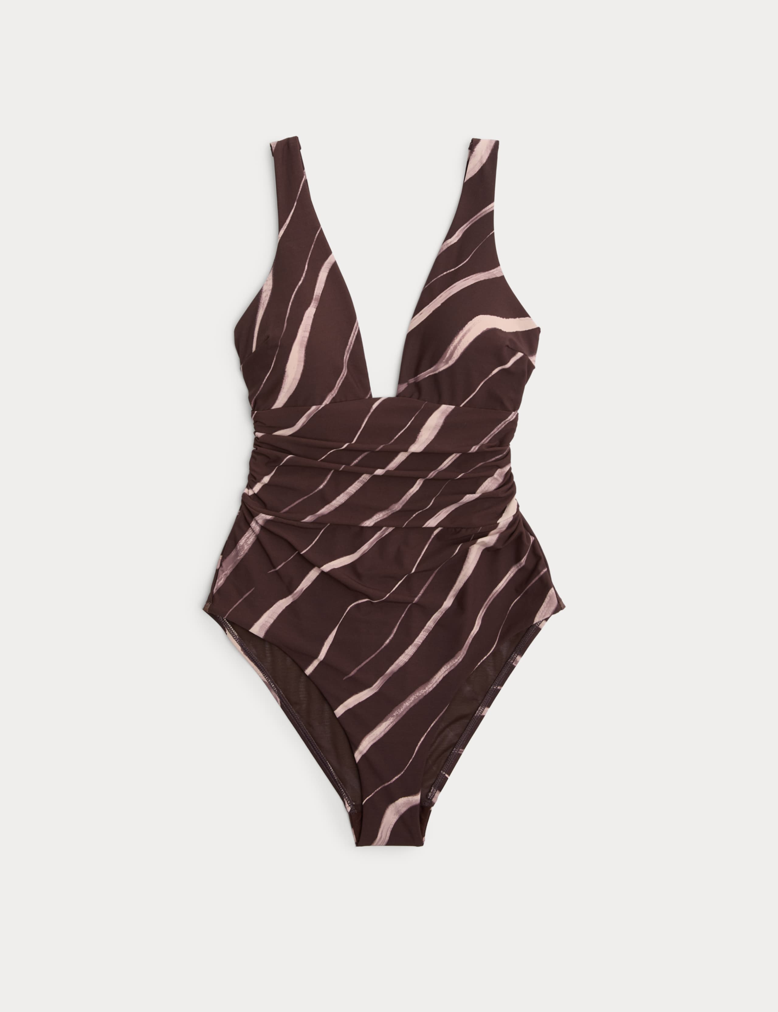 Tummy Control Printed Deep Plunge Swimsuit 2 of 4