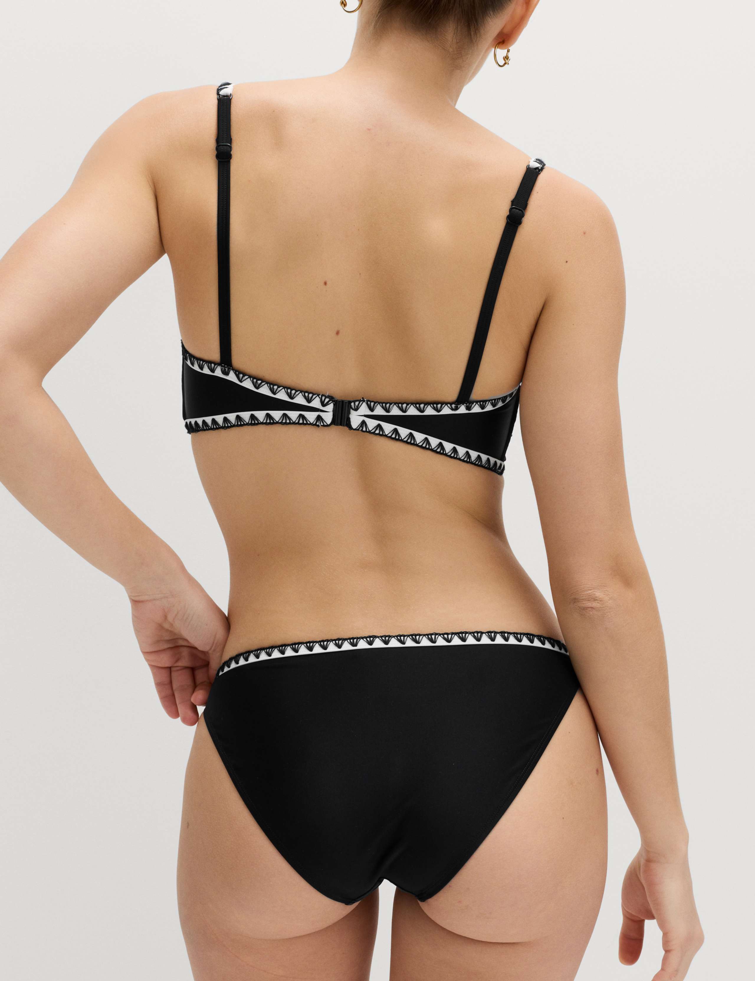 Blanket Stitch High Waisted Bikini Bottoms 4 of 5