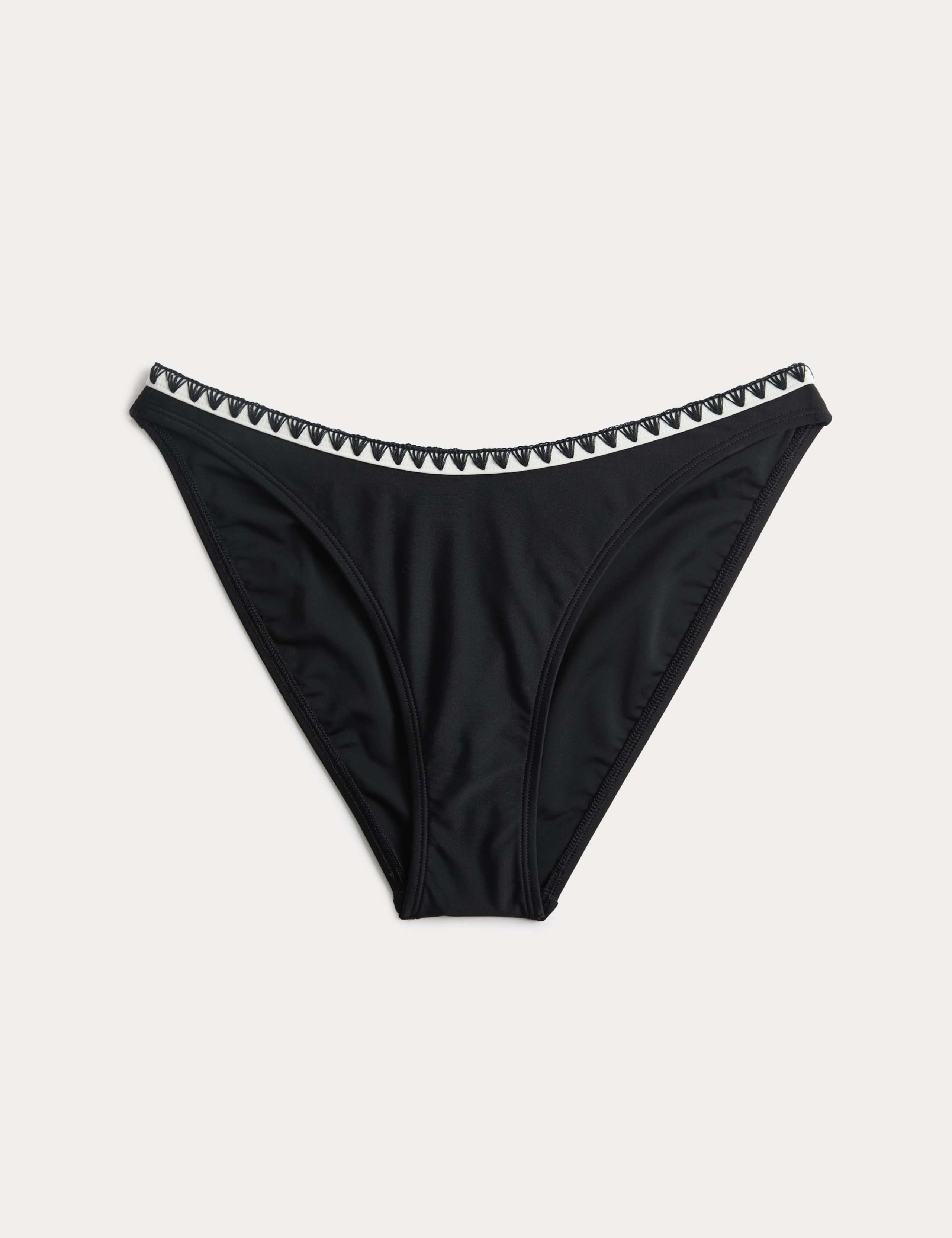 Blanket Stitch High Waisted Bikini Bottoms 2 of 5