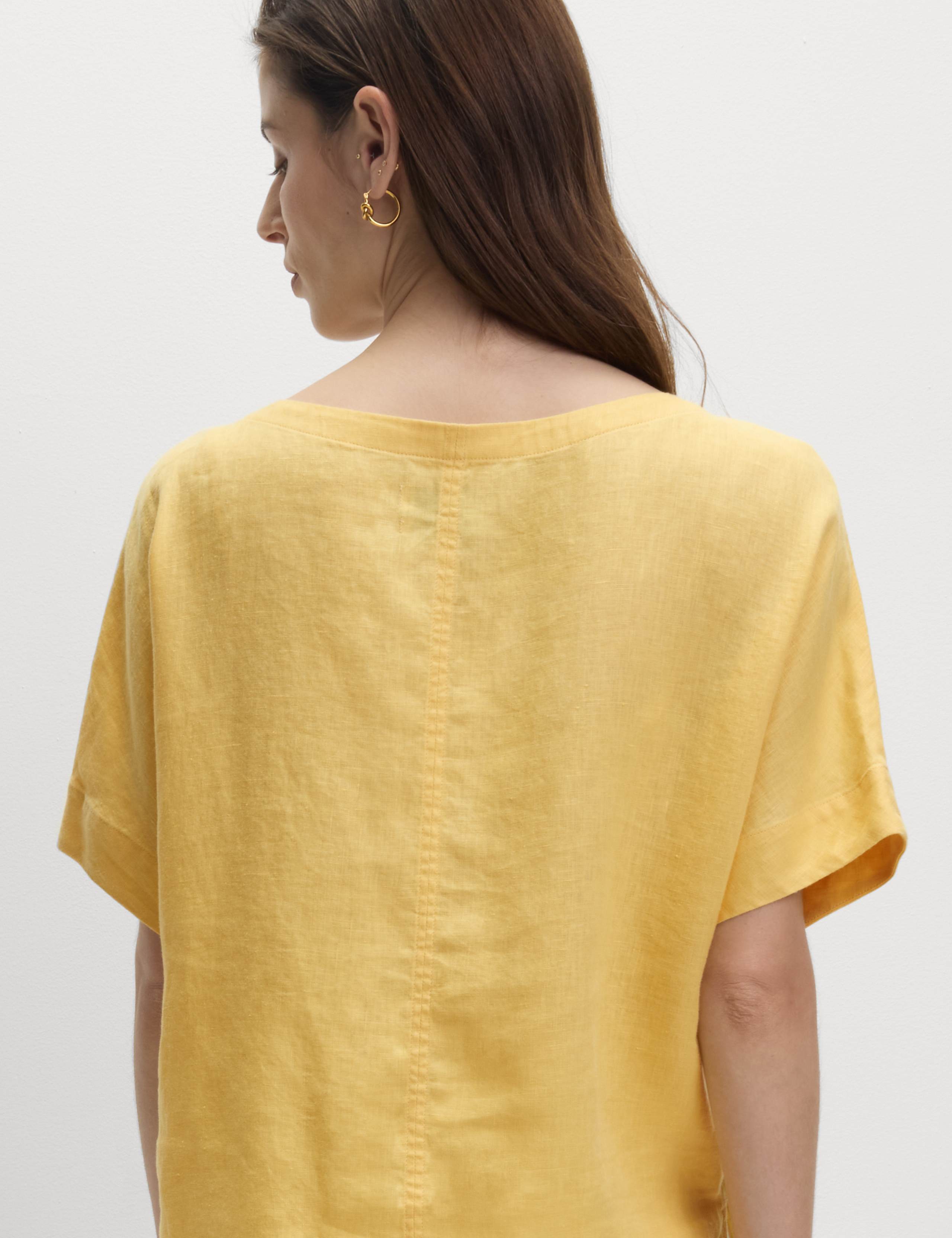 Pure Linen Relaxed T-Shirt 5 of 6
