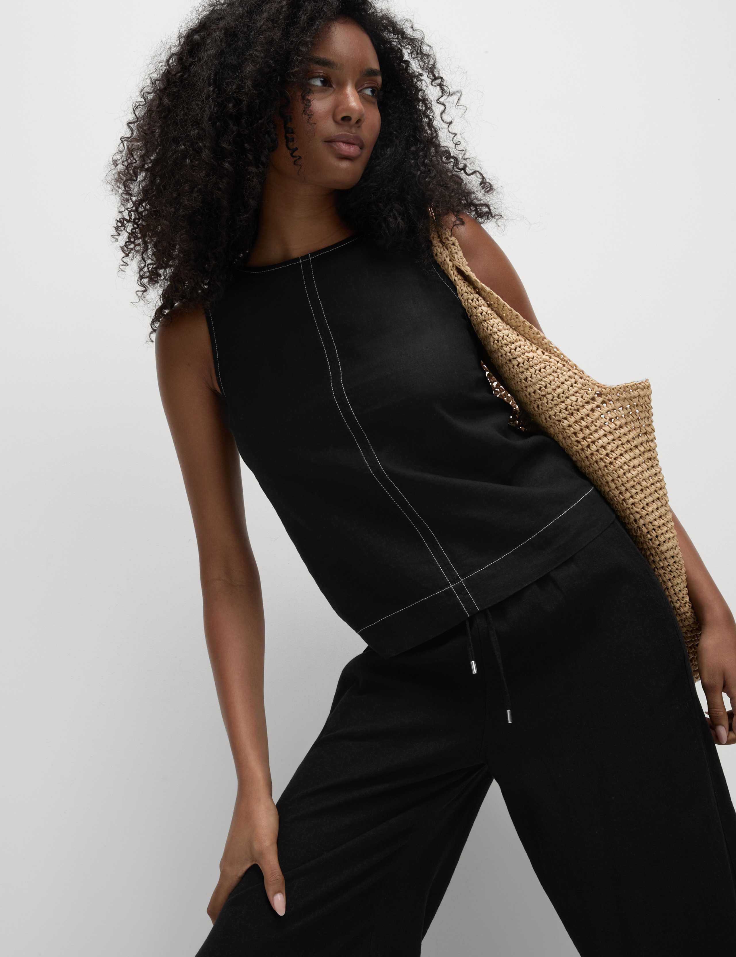 Linen Rich Regular Fit Vest 3 of 5